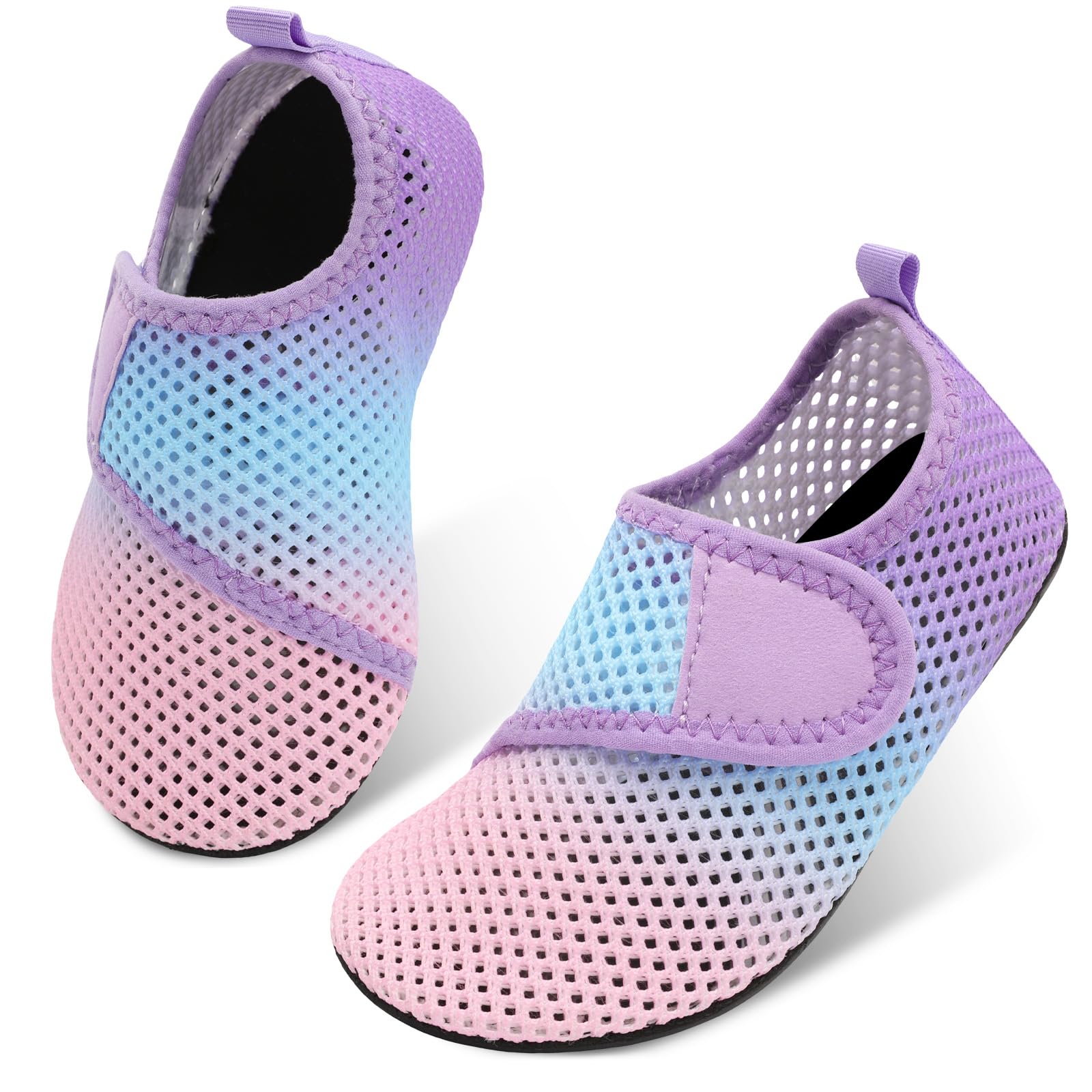 JIASUQI Kids Boys and Girls Summer Athletic Water Shoes Aqua Socks for Beach Swimming Pool