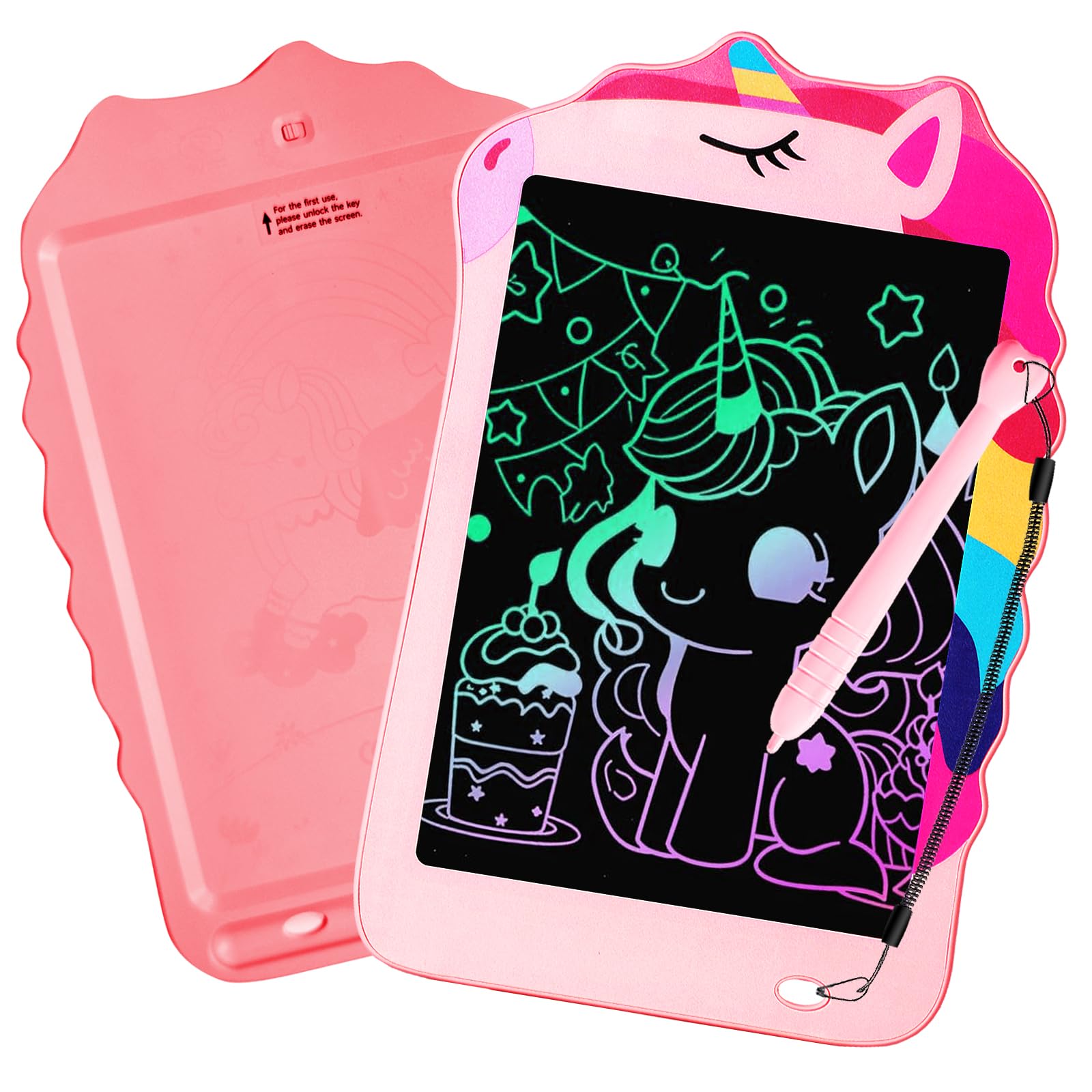 LCD Writing Tablet for Kids, Dinosaurs Drawing Pad Doodle Board for Kids, Colorful Toddlers Toys Drawing Board, Educational Toys for Boys Girls 3 4 5 6 7 8 Year Old Christmas and Birthday Gifts