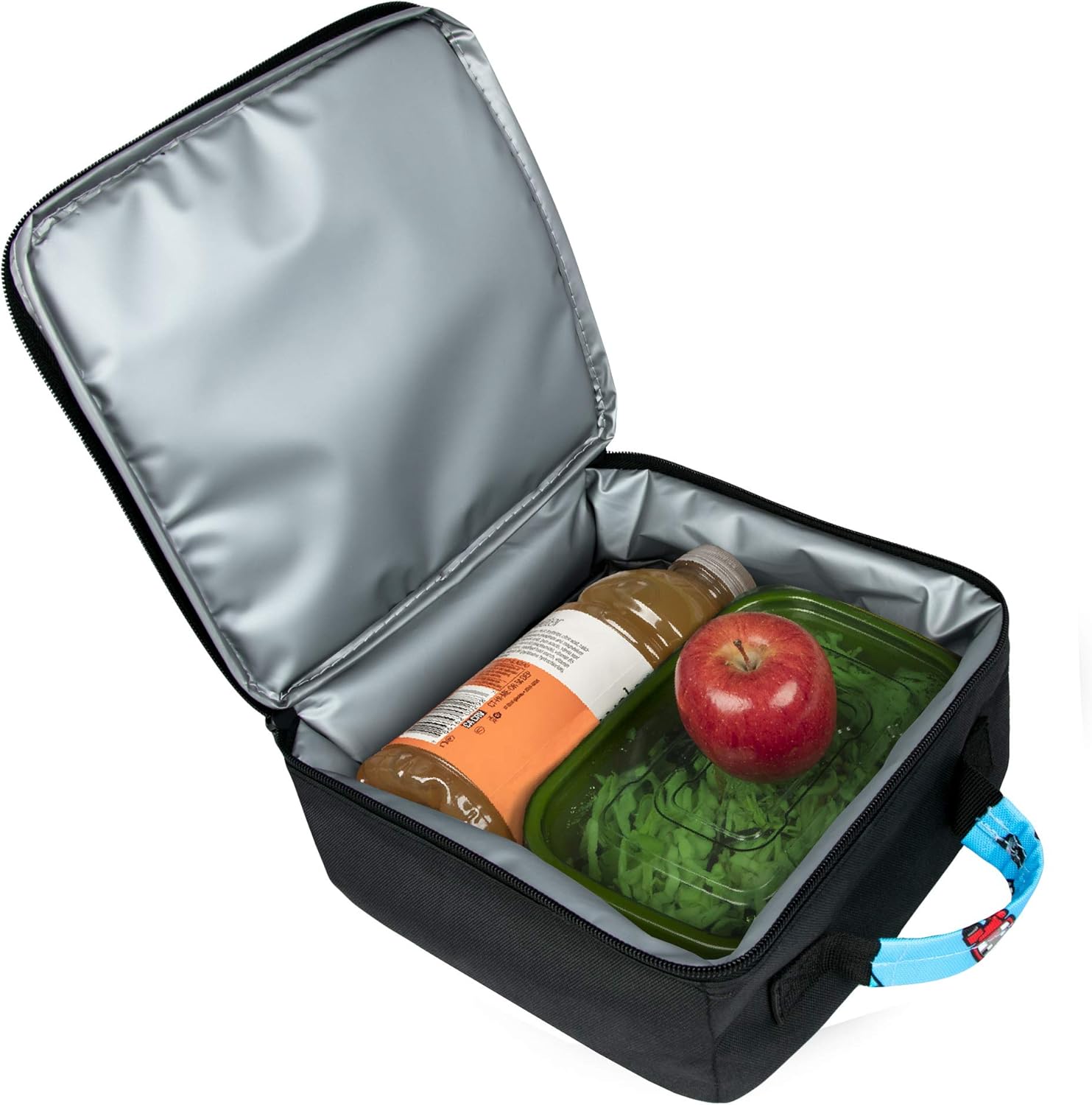 JINX Minecraft Bobble Mobs Insulated Kids School Lunch Box, Blue, 8.5"x 4"