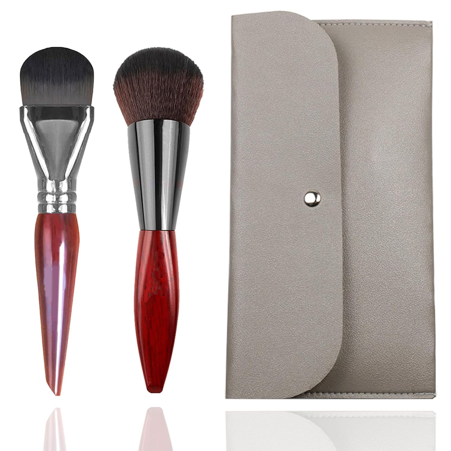 Professional Makeup Brush Set Foundation Brush Powder Brush Rich Soft Bristles Rosewood Handle Brush for Ultimate MakeUp Experience