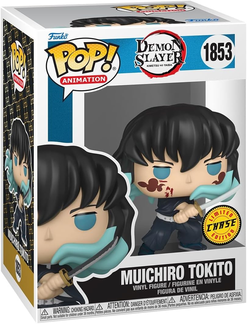 Funko Pop Animation: Demon Slayer - Muichiro - (Attack) - 1/6 Odds for Rare Chase Variant - Collectable Vinyl Figure - Gift Idea - Official Merchandise - Toys for Kids & Adults - Anime Fans