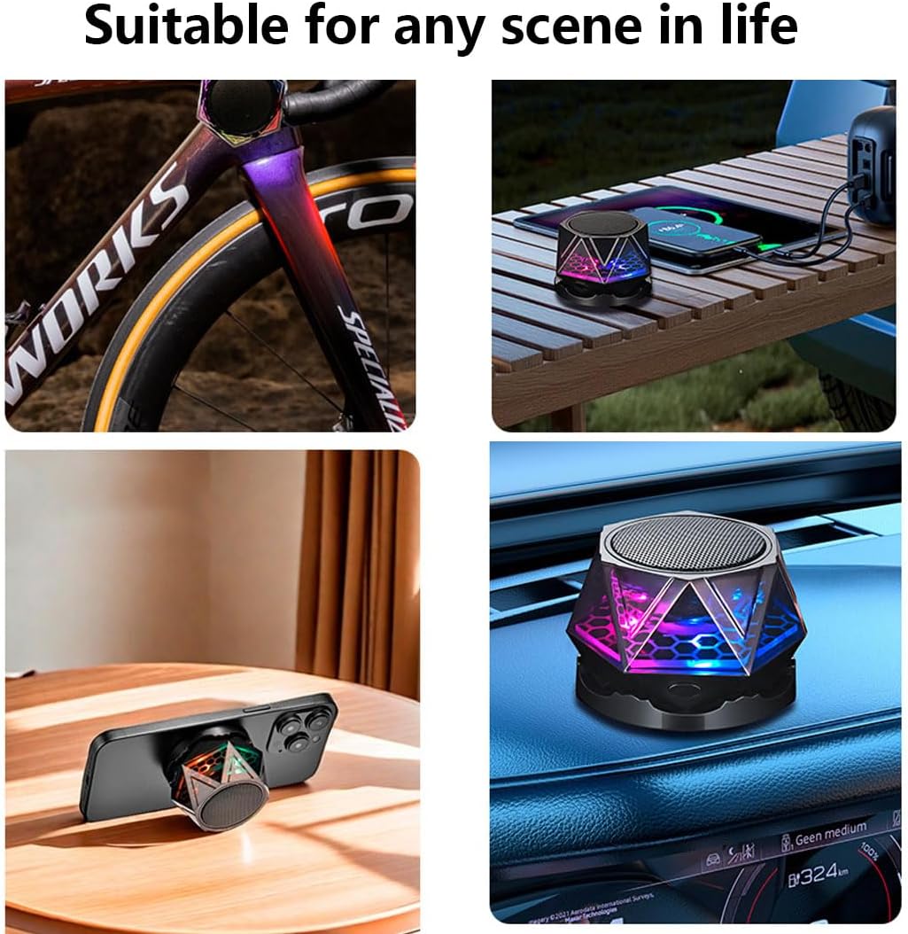 Bluetooth Speaker,portable bluetooth speakers with Lights,Enhanced Bass, IPX7 Waterproof,Bluetooth 5.3, 24H Playtime,Outdoor Speaker,speakers bluetooth wireless for Party,Travel,Biking,Gift Ideas