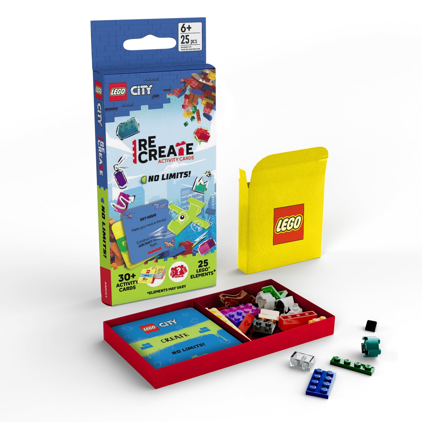 Lego Recreate Activity Cards – Castle | Fantasy Building Game with 30+ Activity Cards & 25 Lego Elements | Ages 6+