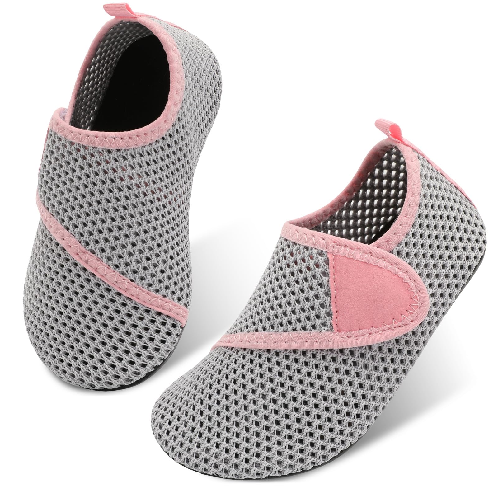 JIASUQI Kids Boys and Girls Summer Athletic Water Shoes Aqua Socks for Beach Swimming Pool