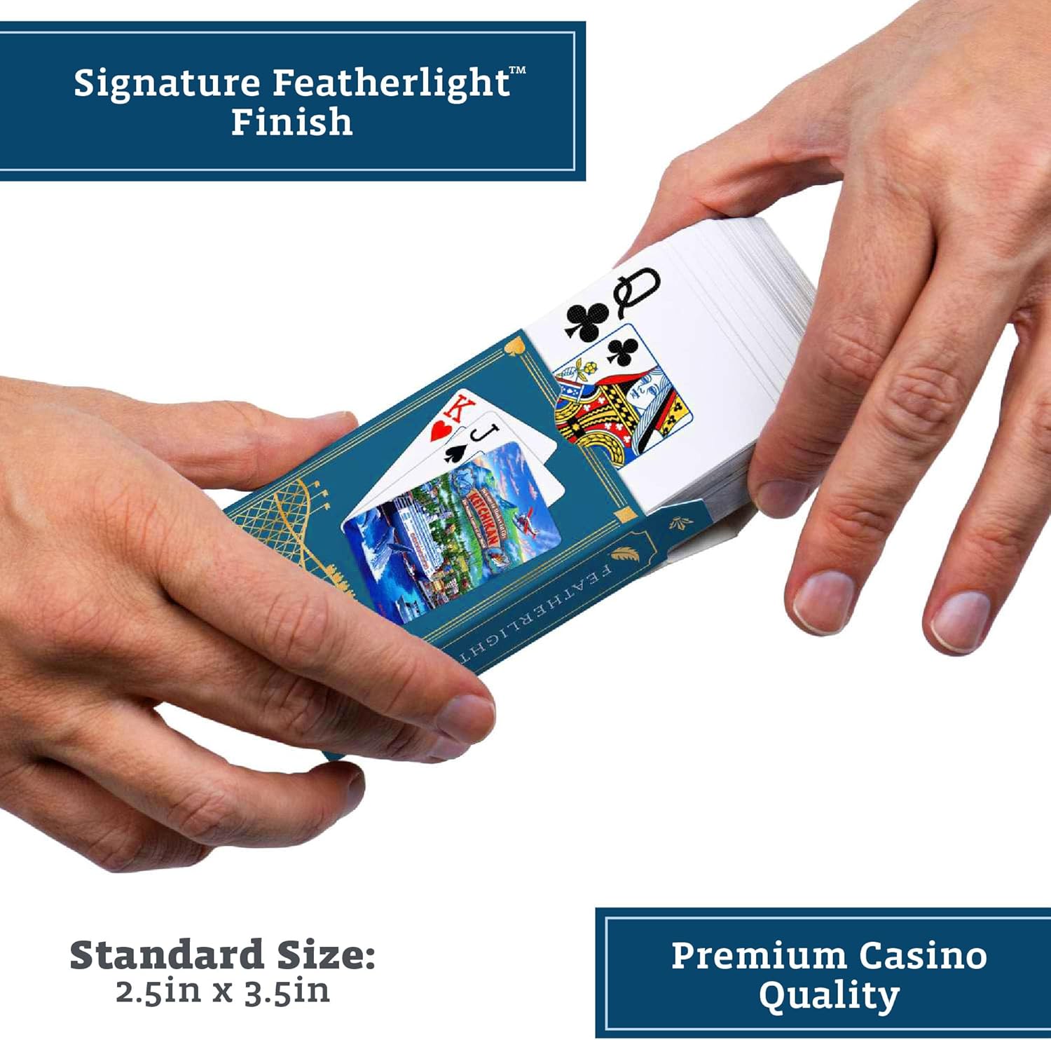 Boardwalk Puzzles Premium Featherlight Unique Playing Cards, Fun Themed Deck for Home and Travel | Ketchikan