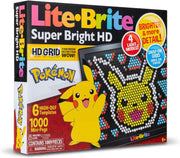 Lite Brite Super Bright HD, Pokemon Edition - Creative Retro Light-Up Screen – Educational Play for Children, Enhances Creativity, Gift for Boys and Girls Ages 6+