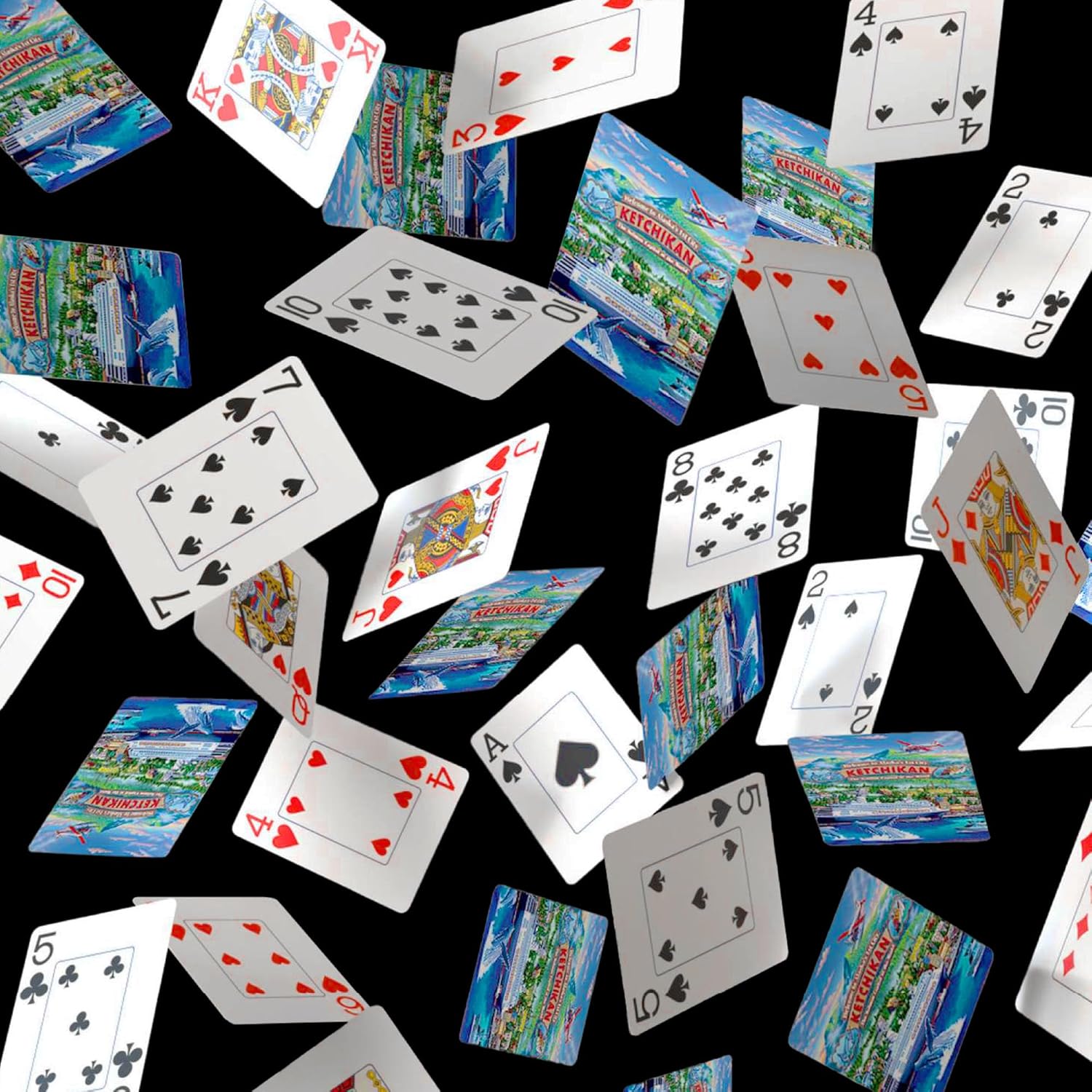 Boardwalk Puzzles Premium Featherlight Unique Playing Cards, Fun Themed Deck for Home and Travel | Ketchikan