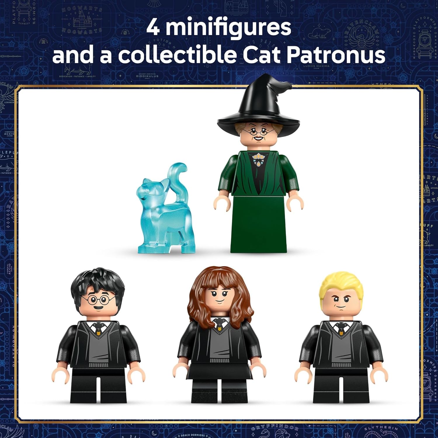 LEGO Harry Potter Hogwarts Castle: Sorting Hat Ceremony Building Toy for Boys, Girls - Pretend Play Set for Kids, Ages 7+ - W/4 Minifigures & Cat Patronus Toy Figure - Gift Idea for Birthdays - 76460