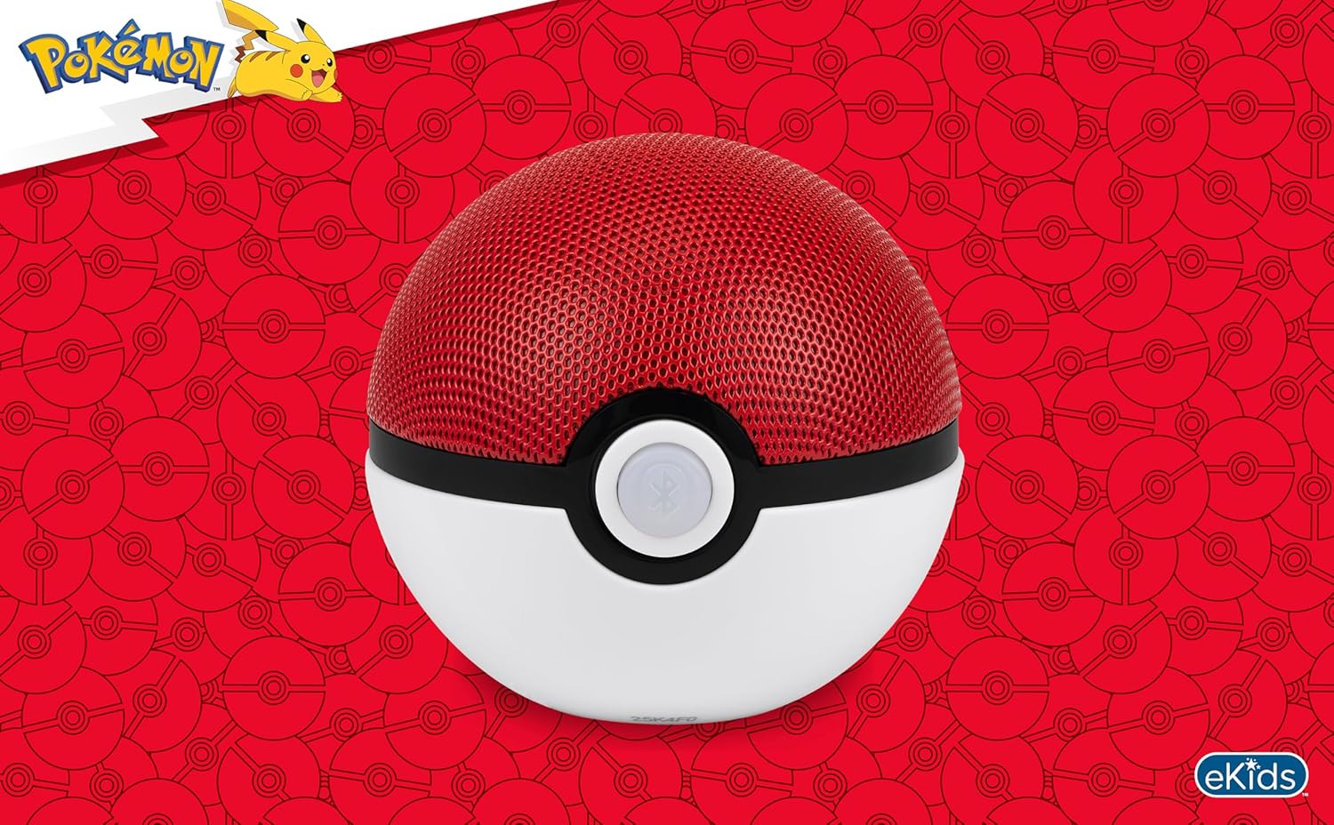 eKids Pokemon Pokeball Bluetooth Speaker, Wireless Speaker with Rechargeable Battery and USB-C Charging Cable