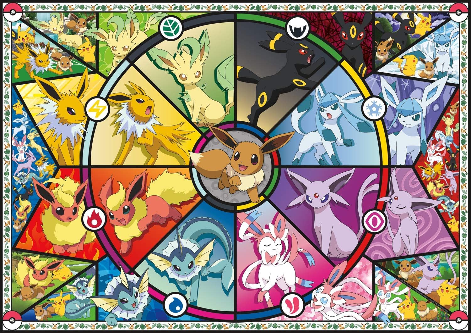 Buffalo Games - Pokémon - Eevee Evolutions Series 1 - 500 Piece Jigsaw Puzzle for Adults - Challenging Puzzle Perfect for Game Nights - Finished Size 21.25 x 15.00