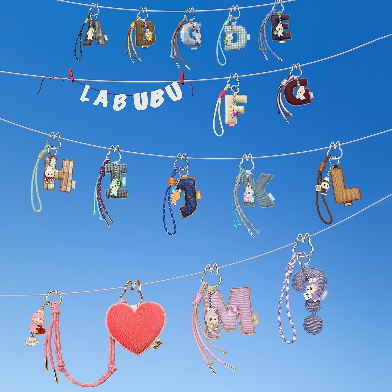 POP MART THE MONSTERS Pin for Love Series- Letter Pendant Blind Box (N-Z)