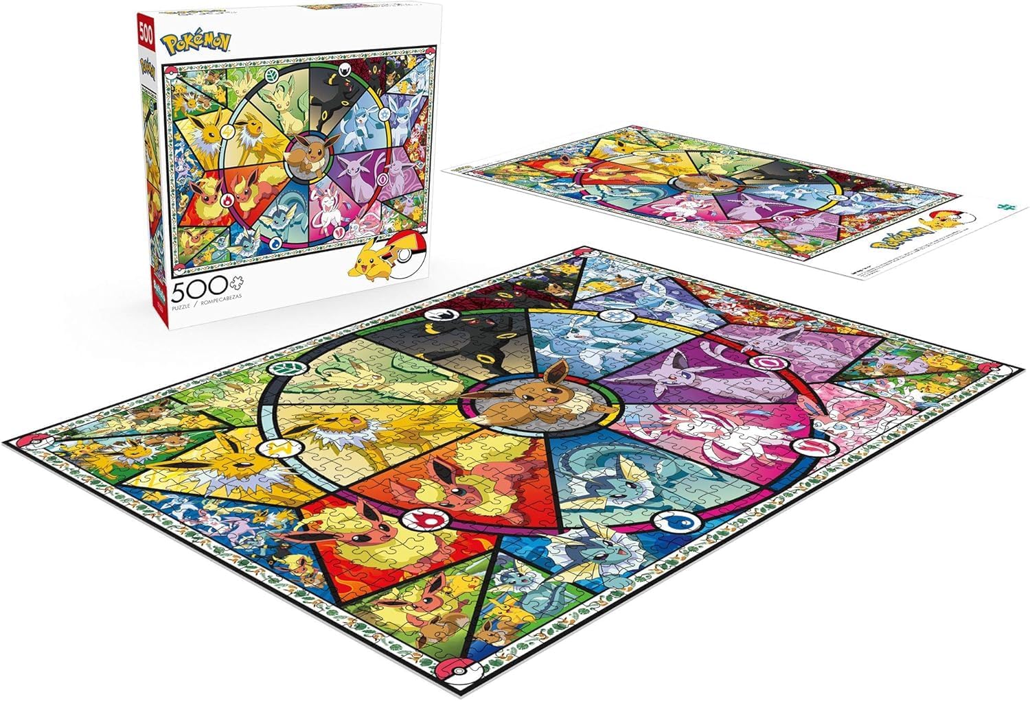 Buffalo Games - Pokémon - Eevee Evolutions Series 1 - 500 Piece Jigsaw Puzzle for Adults - Challenging Puzzle Perfect for Game Nights - Finished Size 21.25 x 15.00