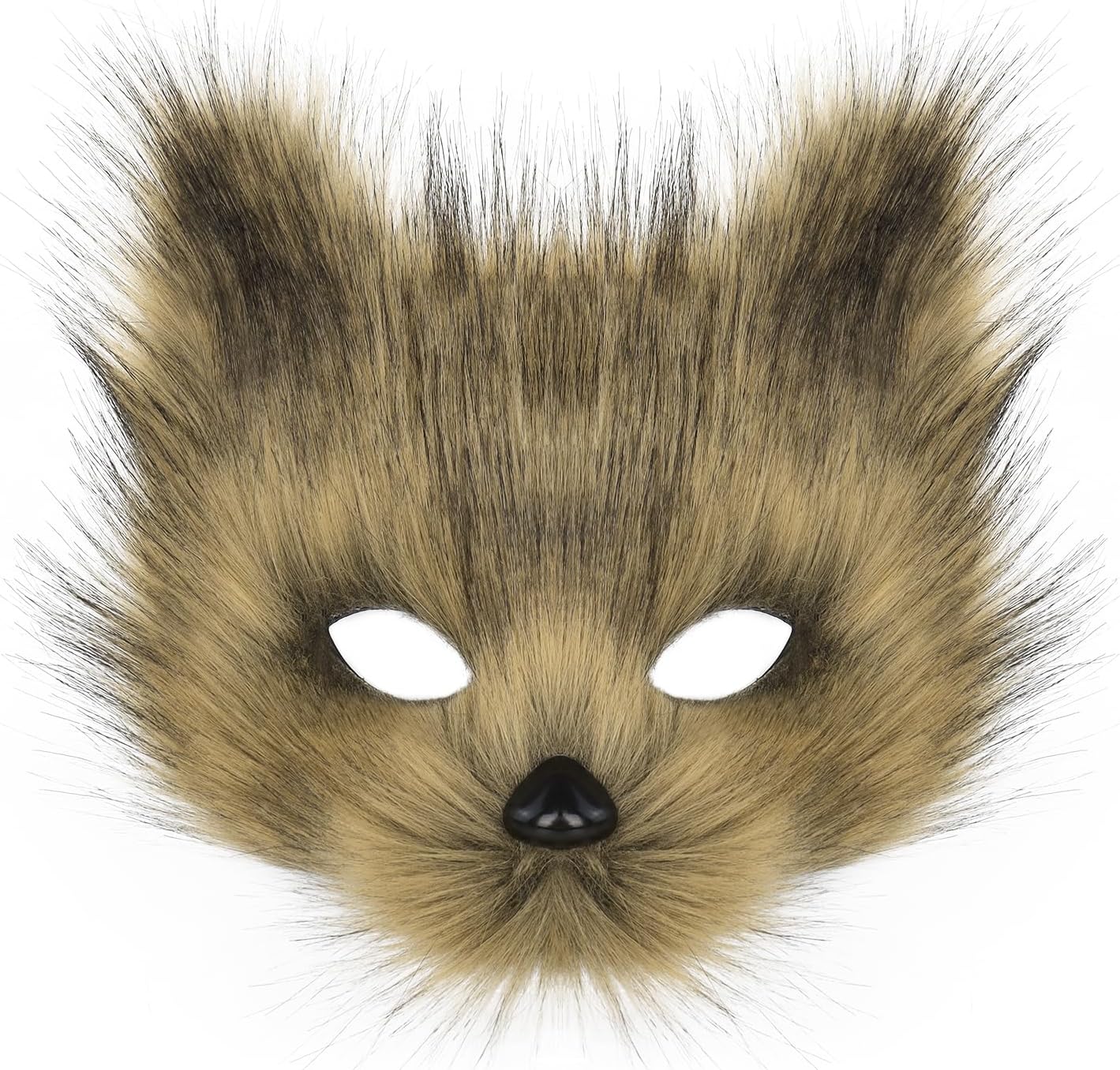 Animal Fox Wolf Mask Halloween Party Cosplay Costumes Props Plush Cat Half Face Masks Carnival Christmas Masquerade