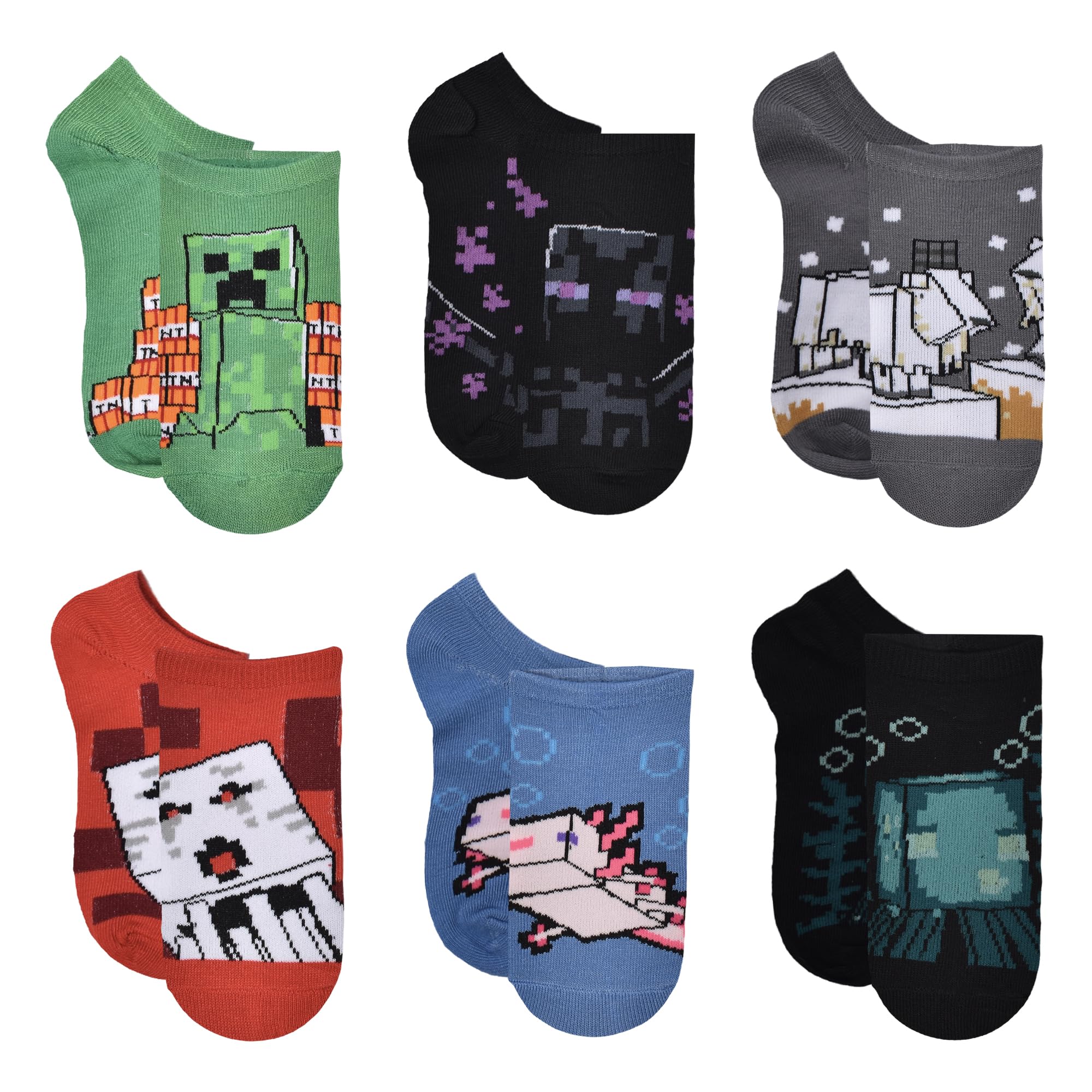 Minecraft Mens Multi-pack Socks