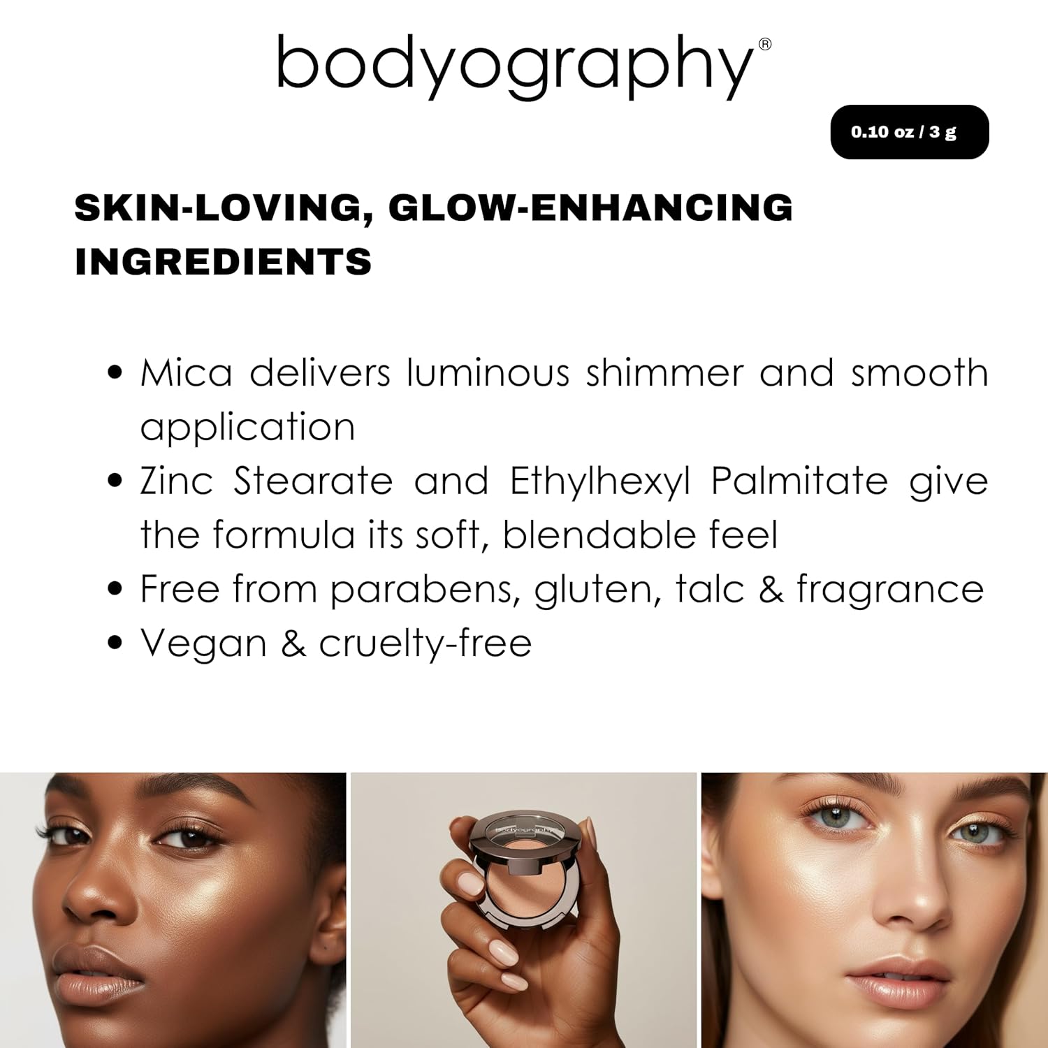 Bodyography Sunrise Light Highlighter - Compliments All Skin Tones