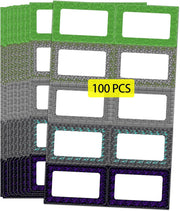 Video Game Border Name Tag Stickers 2.2 x 3.5 Inch（100 Pcs） Pixel Gaming Sticky Name Tags Labels Deacl for Party School Locker Office Home Meeting Classroom Decor