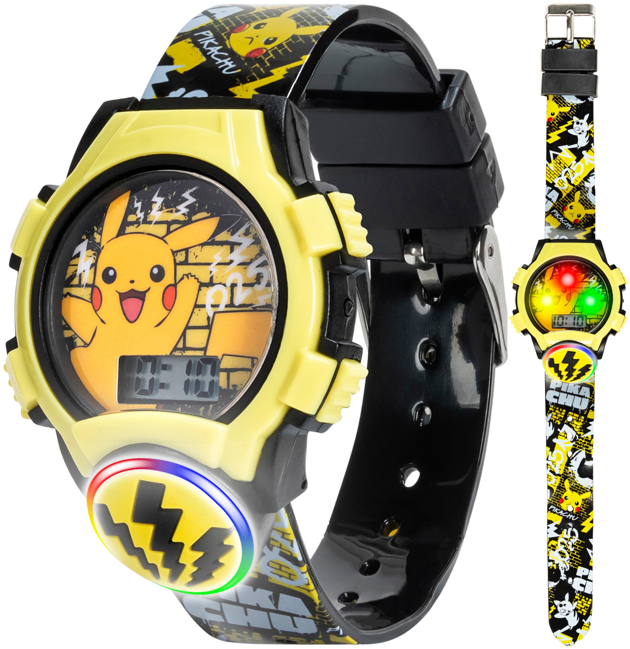 Accutime Kids Pokemon Digital LCD Quartz Watch for Boys, Girls, and Adults All Ages