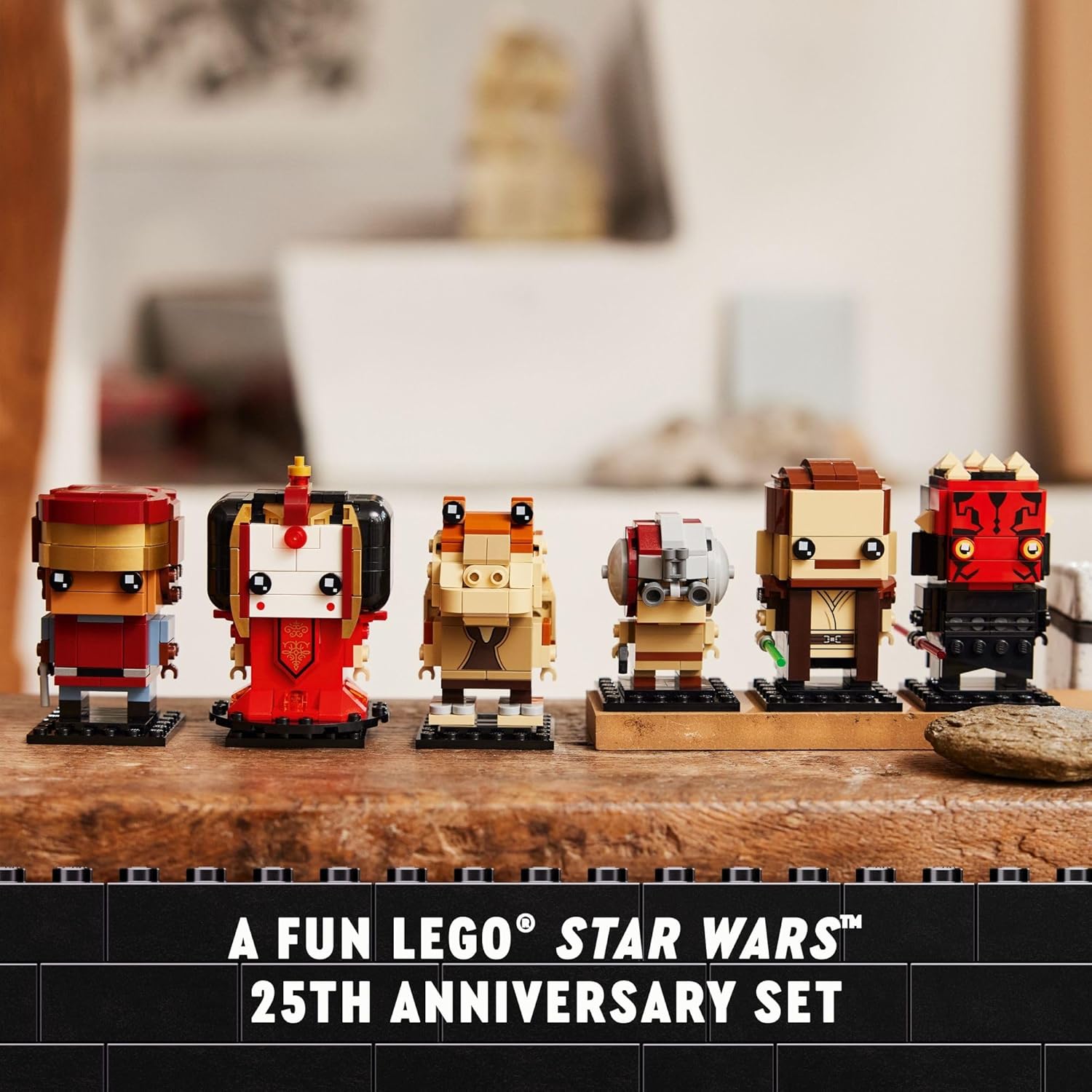 LEGO Star Wars BrickHeadz The Phantom Menace - Collectible Star Wars Figures of Annakin, Darth Maul, & More - Gift for Fans - 40676