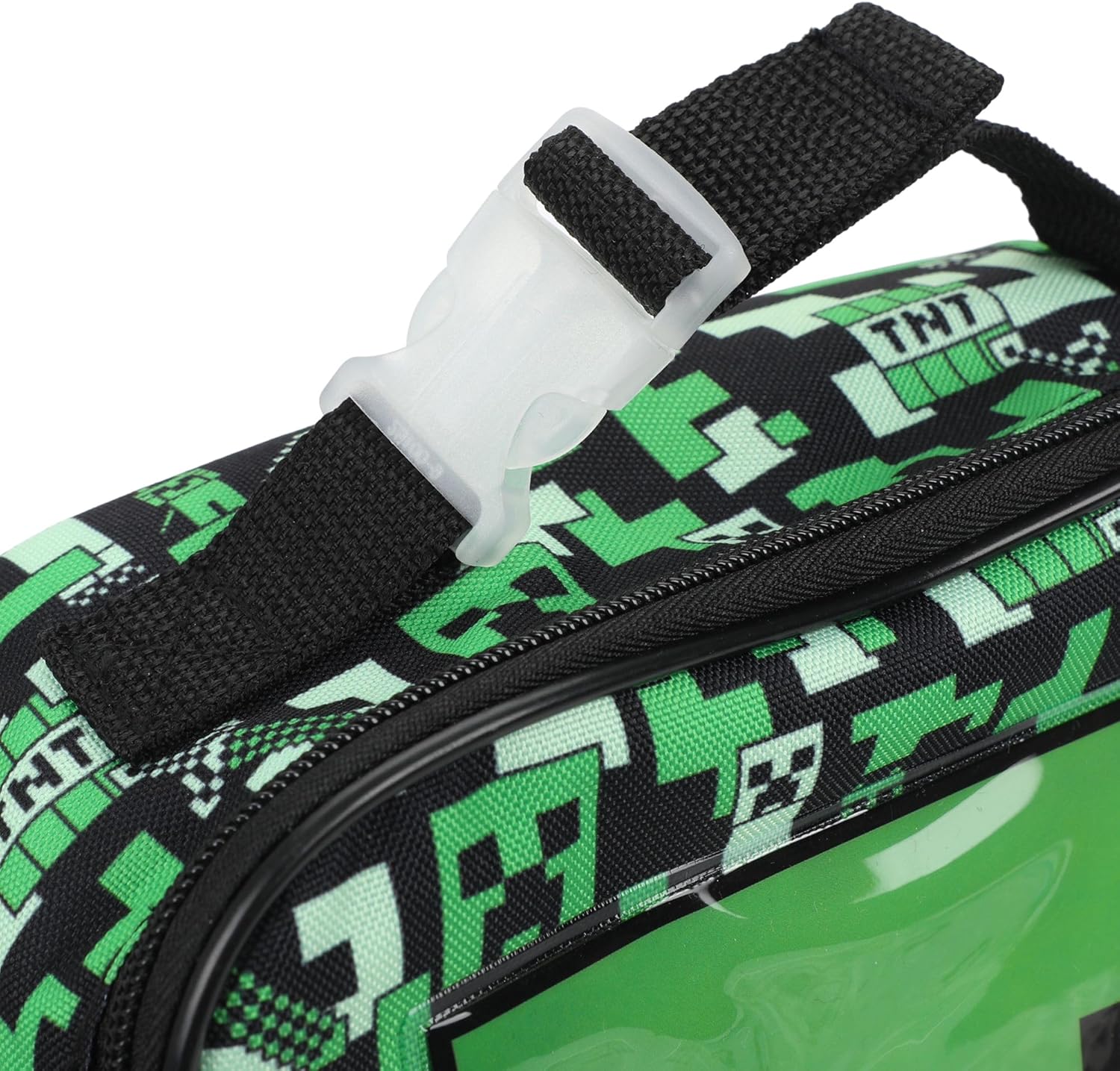 Bioworld Minecraft Square Insulated Lunchbox with Mesh Side Pocket