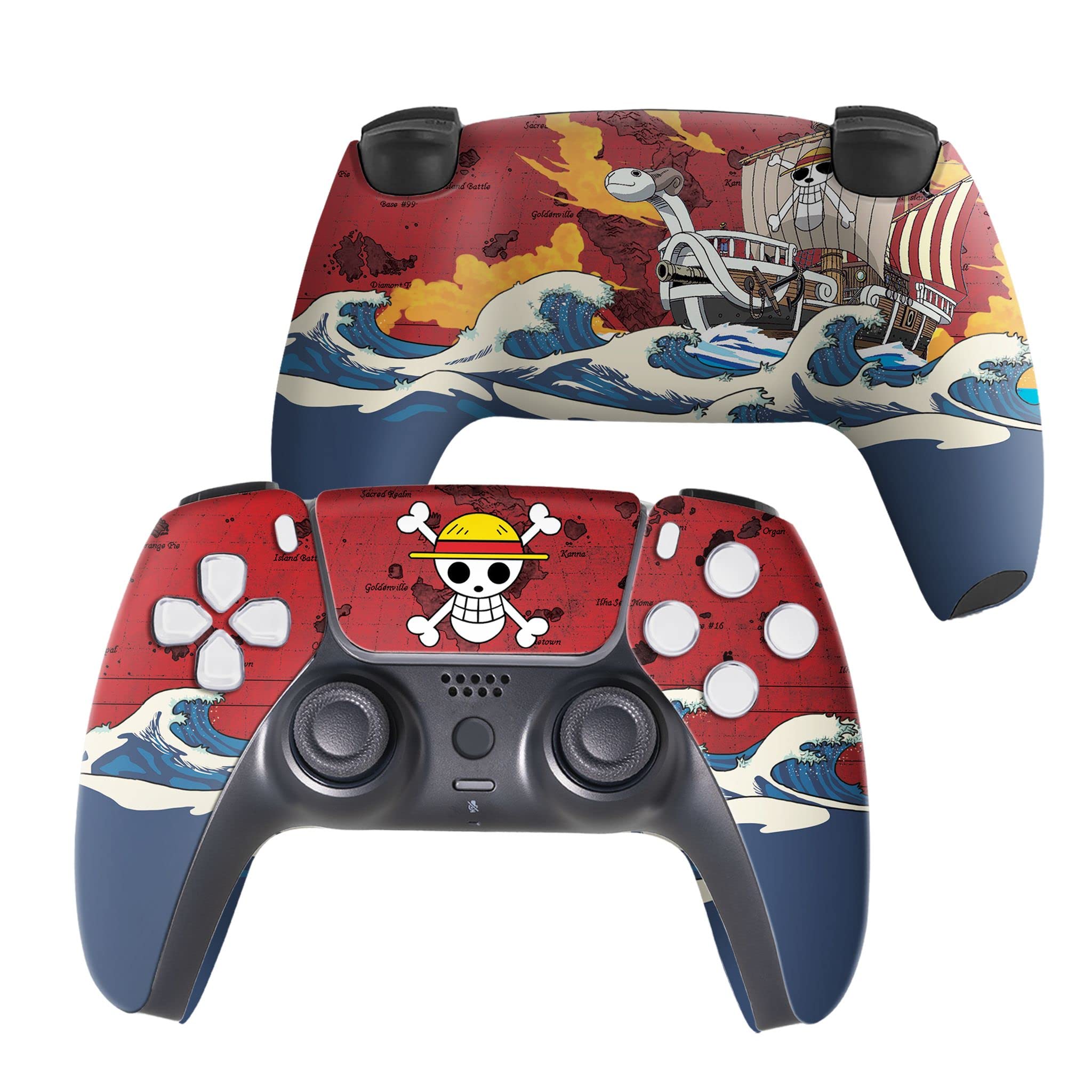 Marrvel Custom PS-5 Controller Wireless compatible with Play-Station 5 Console by BCB Controllers | Proudly Customized in USA with Permanent HYDRODIP Printing(NOT JUST A SKIN)(MODDED)