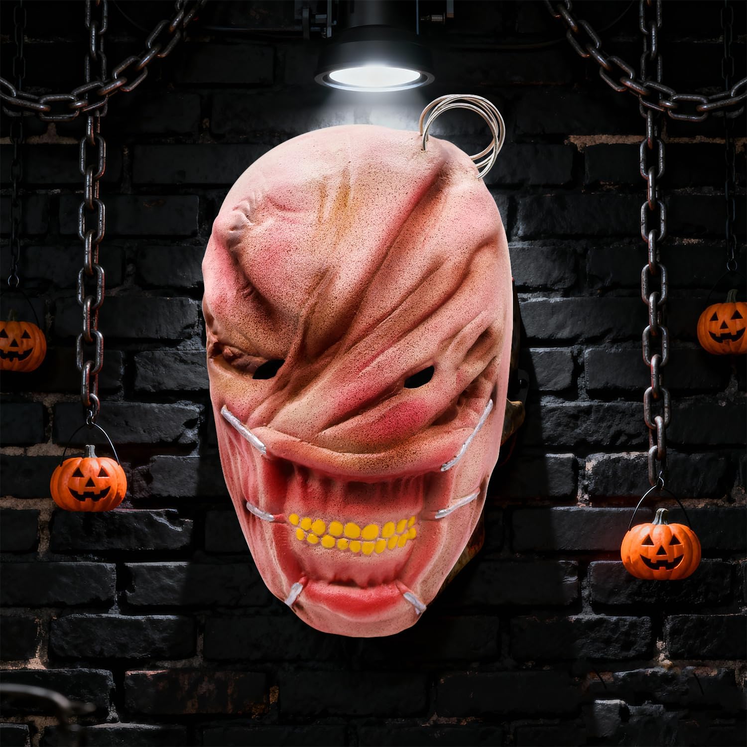 Halloween Scary Mask, Horror Face Creepy Latex Mask Halloween Masquerade Cosplay Costume