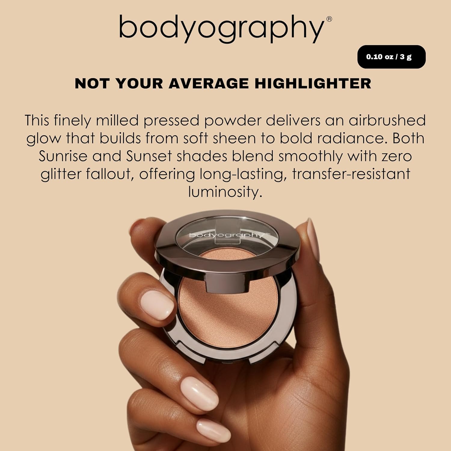 Bodyography Sunrise Light Highlighter - Compliments All Skin Tones