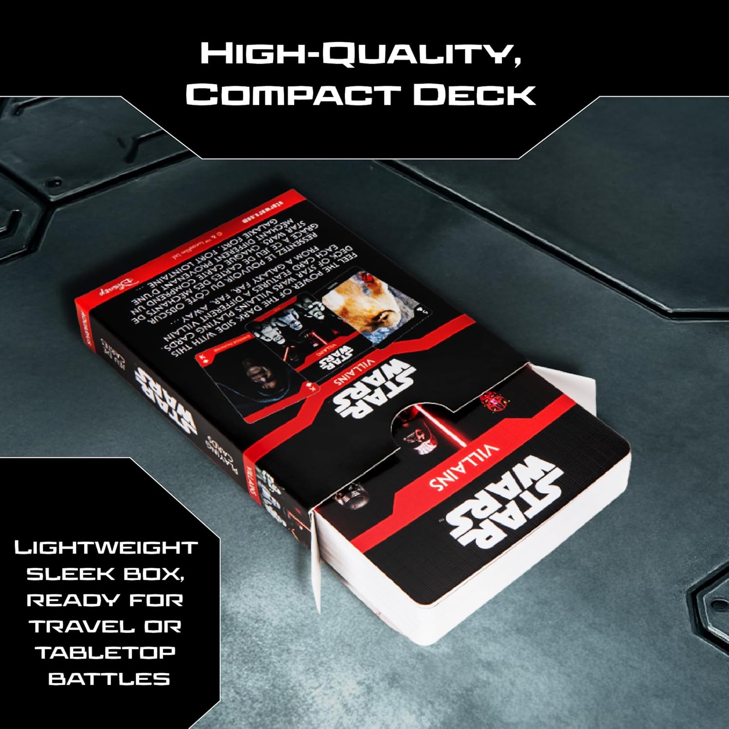 Aquarius Star Wars Villains Playing Cards - Deck of Cards Star Wars Fans - Unique Card Designs, Gift & Merchandise for All Ages