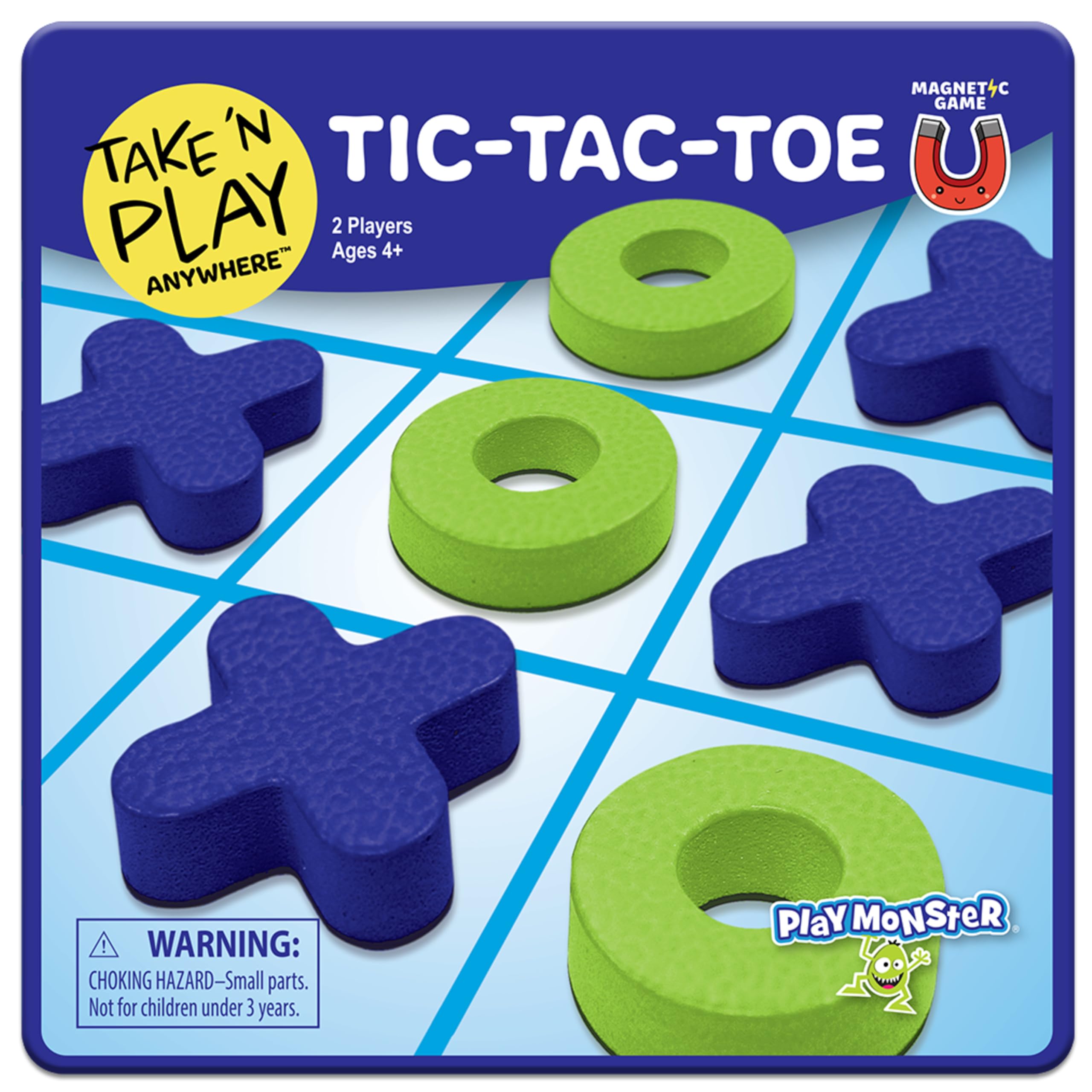 PlayMonster Take 'N Play Anywhere — Checkers — Magnetic Travel Game — Fun on The Go! — for Ages 4+