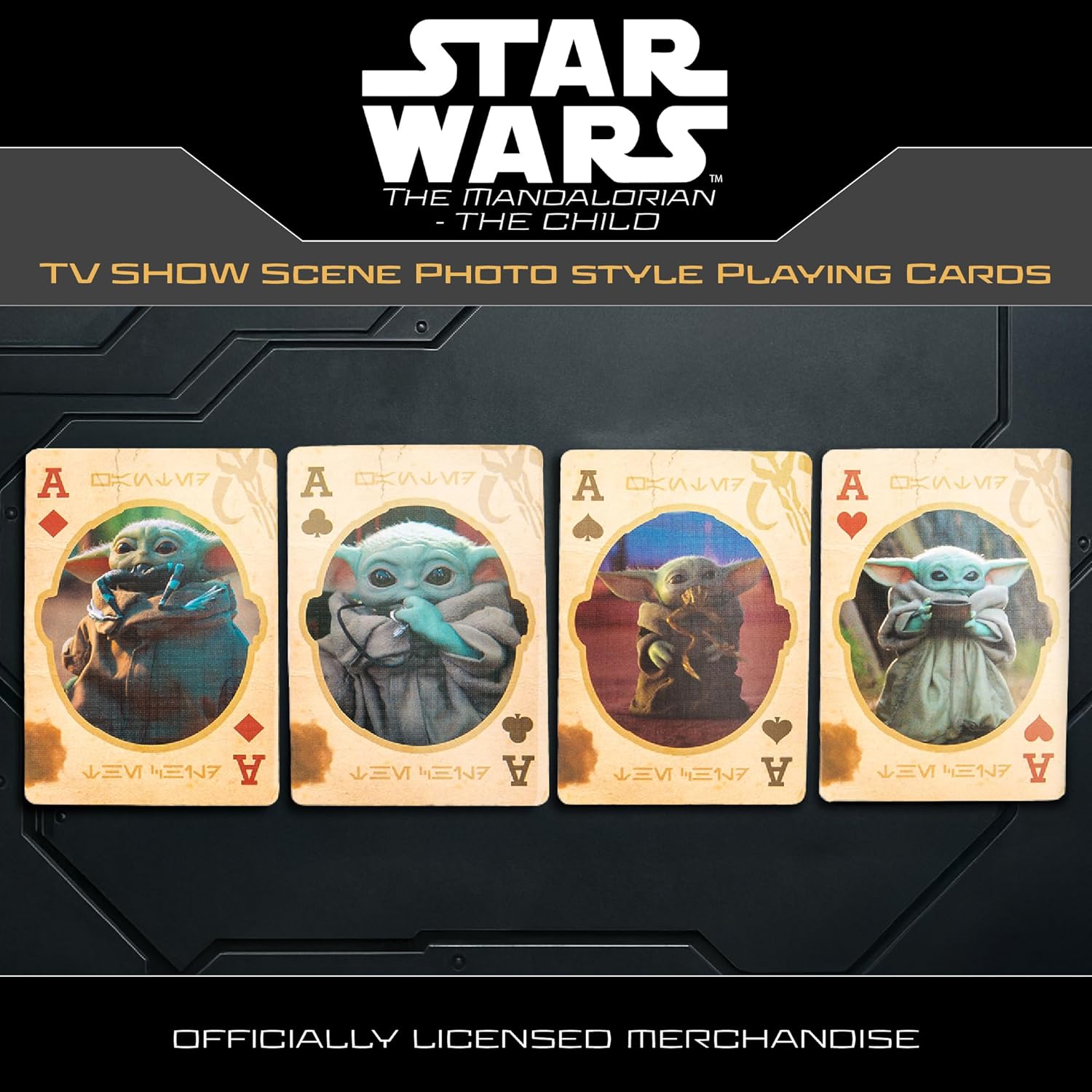 Aquarius The Child Playing Cards - Deck of Cards for Mandalorian Fans - Unique Card Designs, Gift & Merchandise for All Ages
