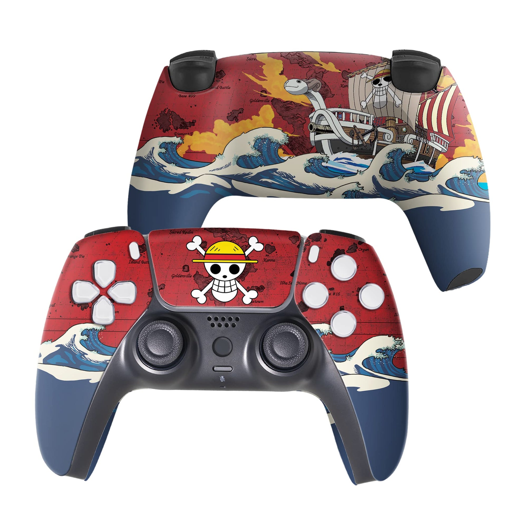 Marrvel Custom PS-5 Controller Wireless compatible with Play-Station 5 Console by BCB Controllers | Proudly Customized in USA with Permanent HYDRODIP Printing(NOT JUST A SKIN)(MODDED)