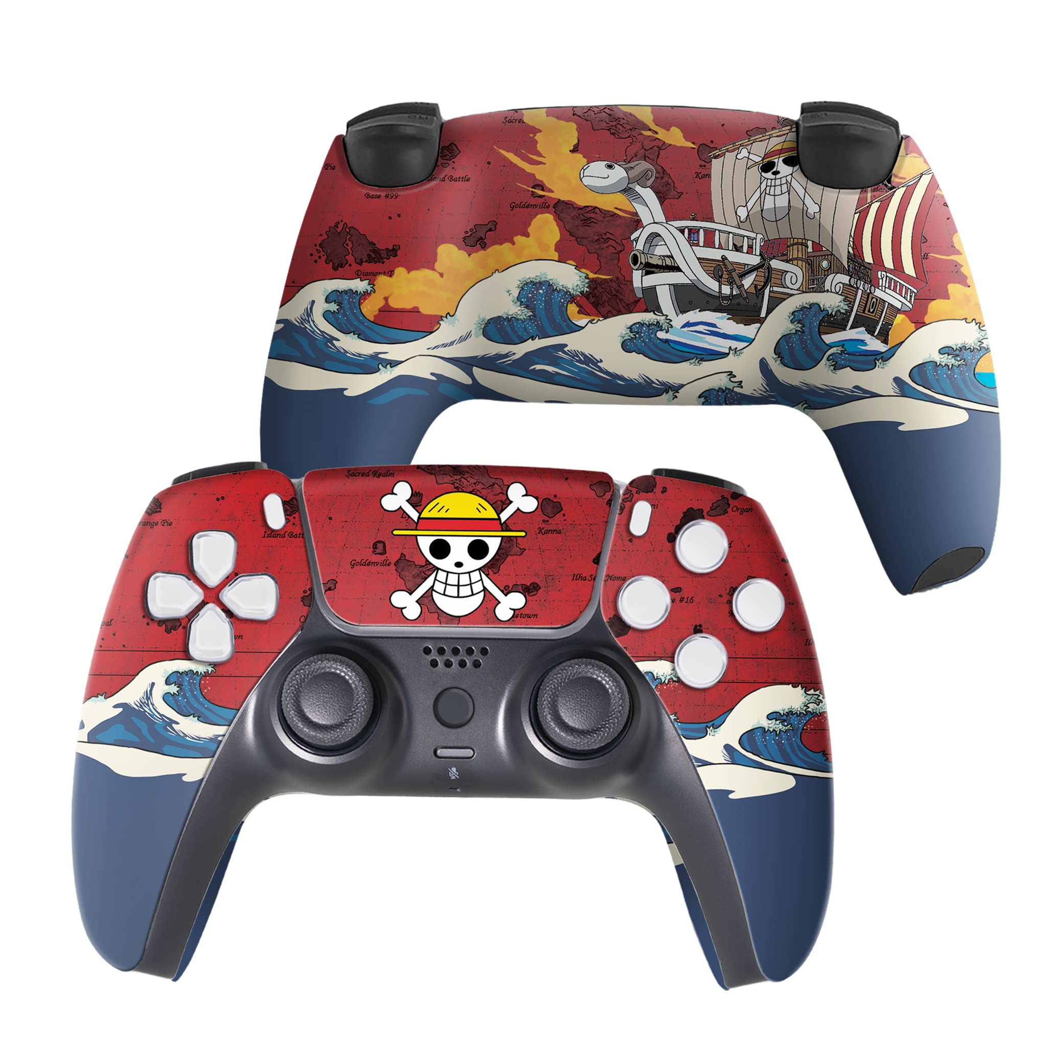 Marrvel Custom PS-5 Controller Wireless compatible with Play-Station 5 Console by BCB Controllers | Proudly Customized in USA with Permanent HYDRODIP Printing(NOT JUST A SKIN)(MODDED)