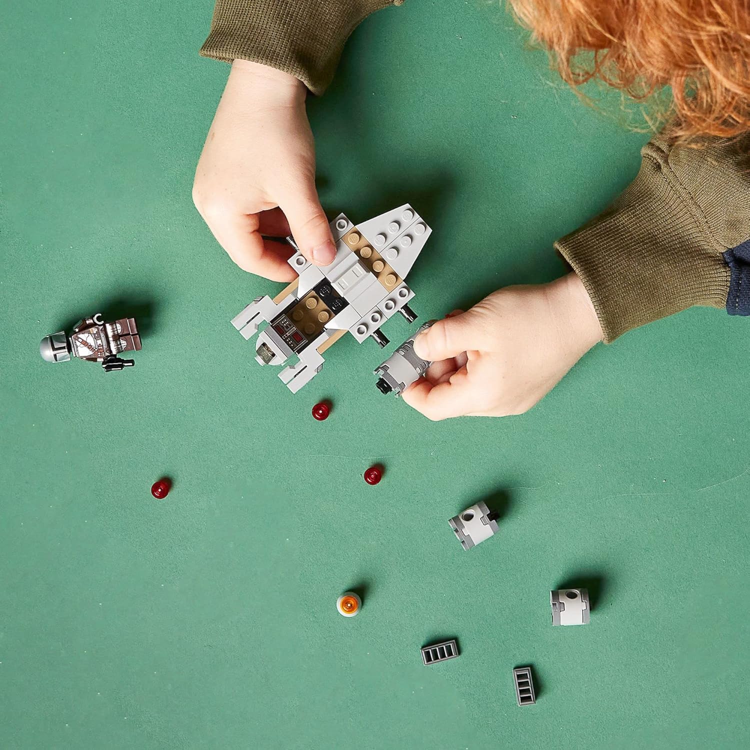 LEGO Star Wars The Razor Crest Microfighter 75321 Toy Building Kit for Kids Aged 6 and Up; Quick-Build, Stud-Shooting Star Wars: The Mandalorian Gunship for Creative Play (98 Pieces)