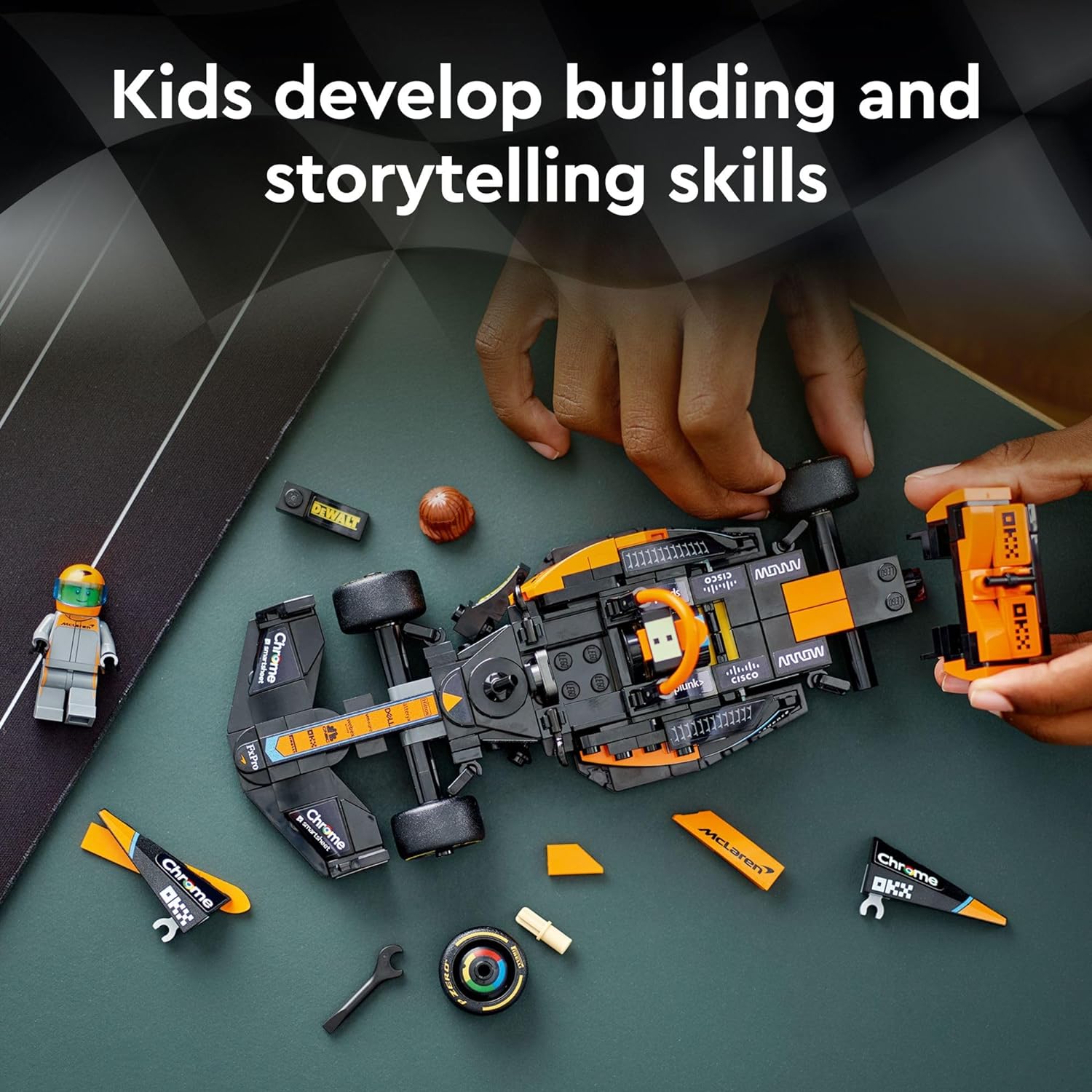 LEGO Speed Champions 2023 McLaren Formula 1 Race Car Toy for Play and Display, Buildable McLaren Toy Set for Kids, F1 Toy Gift Idea for Boys and Girls Ages 9 and Up who Enjoy Independent Play, 76919