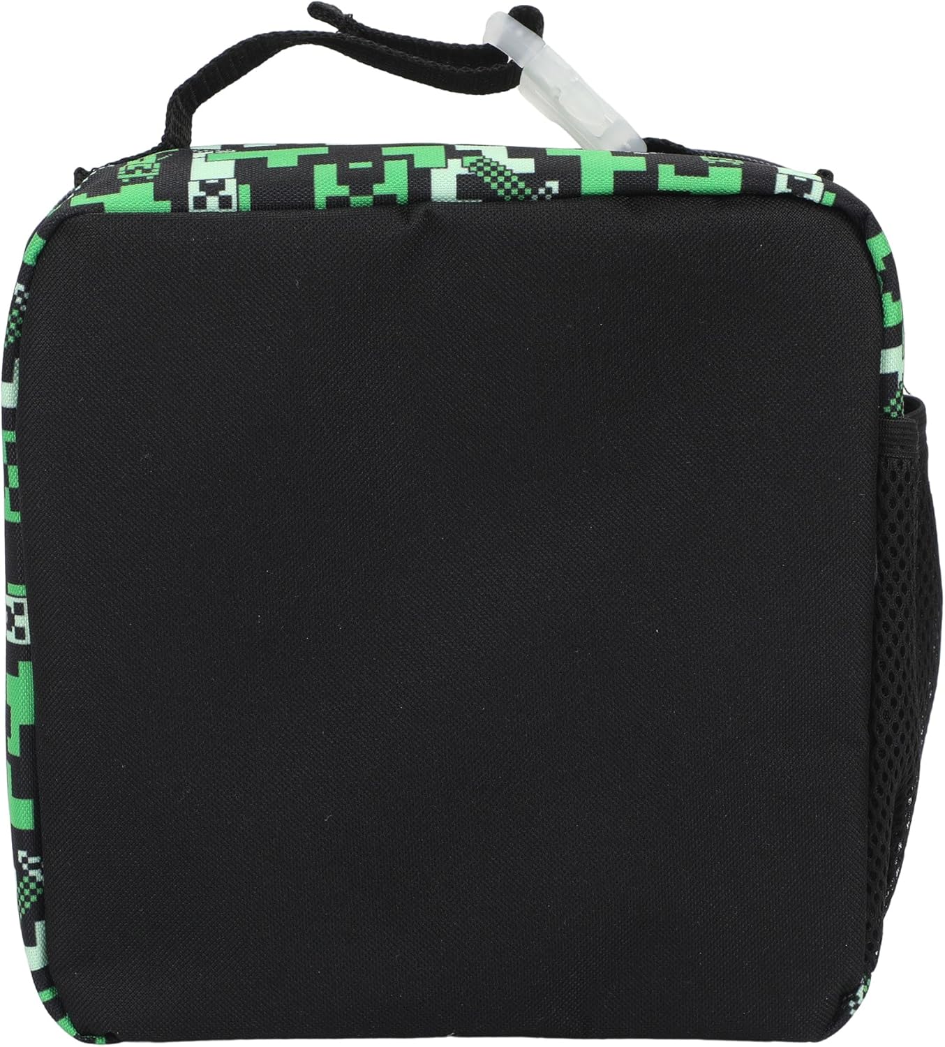 Bioworld Minecraft Square Insulated Lunchbox with Mesh Side Pocket