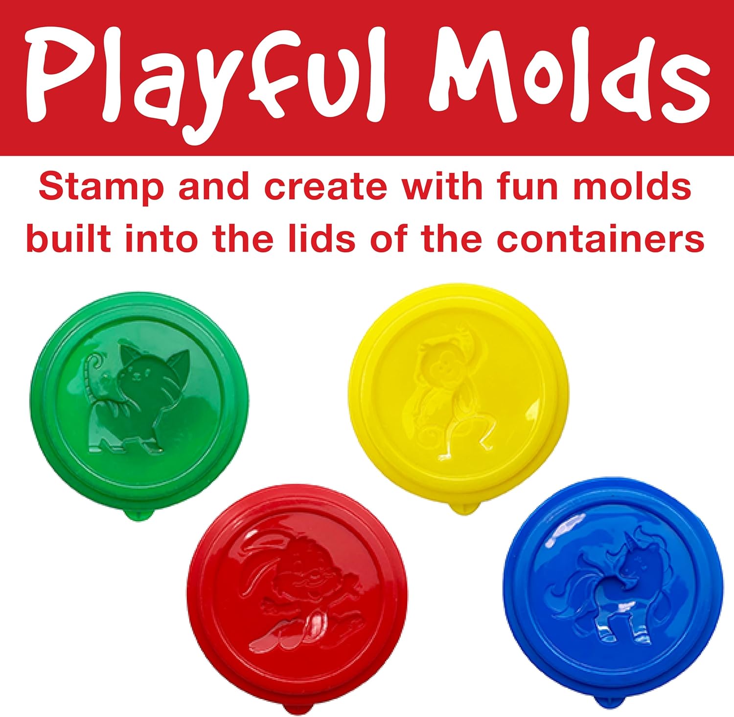 Faber-Castell Little Creatives Super Soft Modeling Dough: 4 Classic Colors and Play Dough Accessories, Non Toxic Playdough Kit for Toddlers, Gifts for Kids and Preschool (Ages 3+)