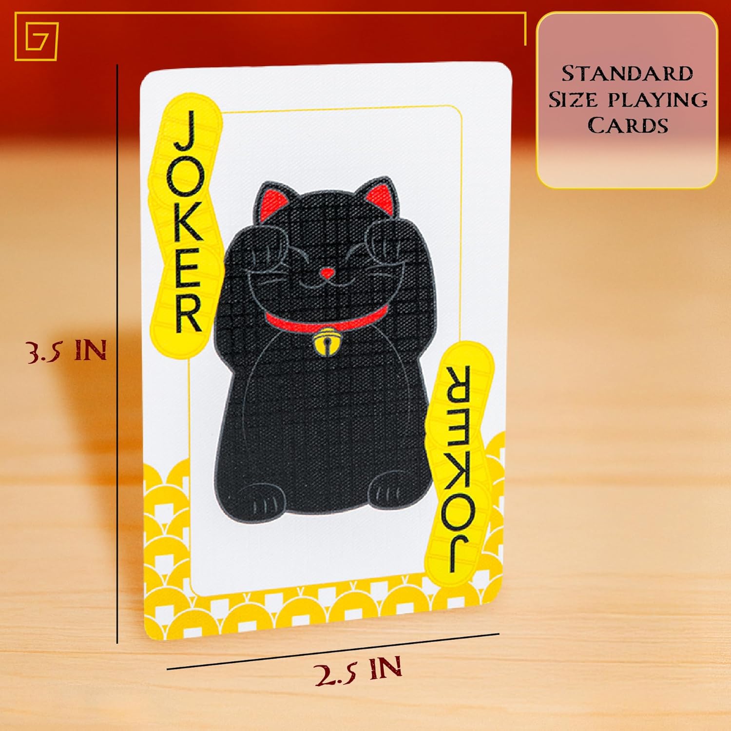 Aquarius Lucky Cat Themed Playing Cards - Deck of Cards for Cat Lovers - Unique Card Designs, Great for Gifts & Game Night