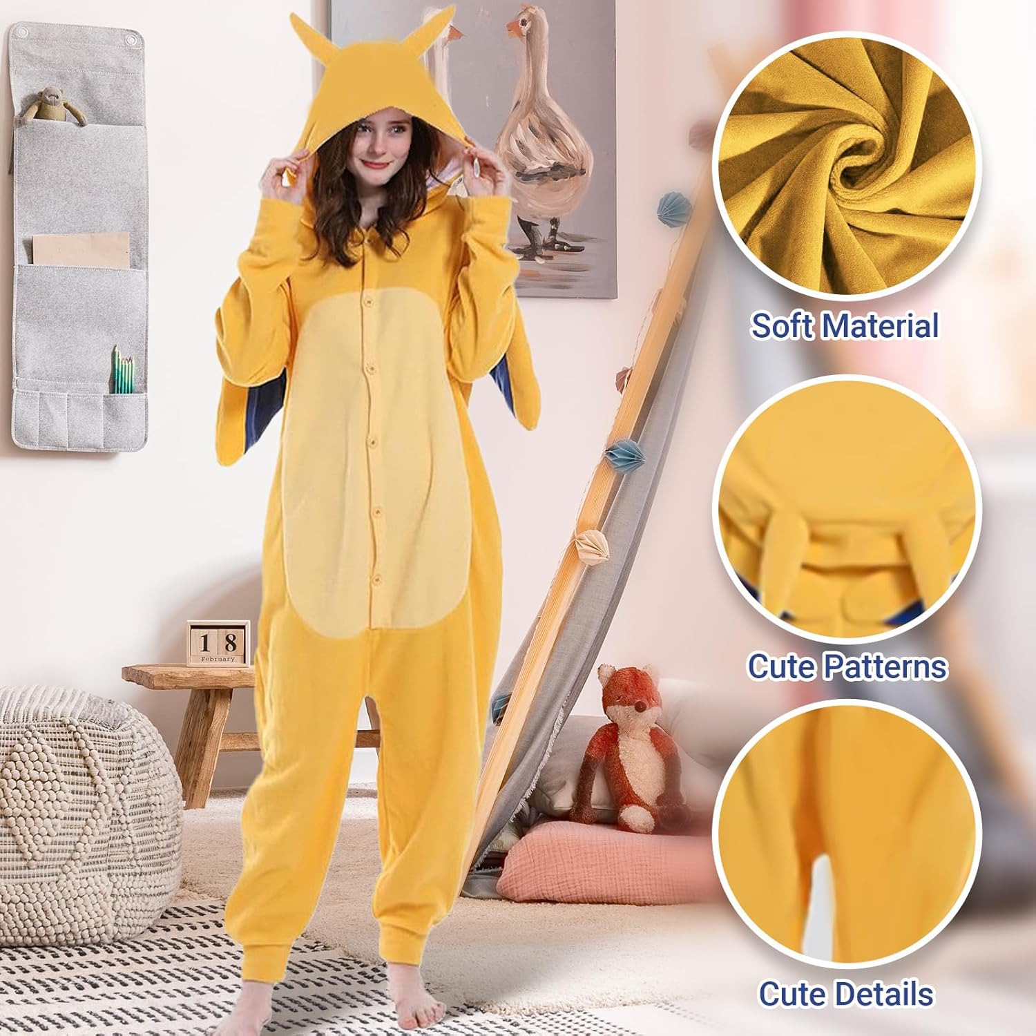 Pigmiss Unisex Dragon Animal Pajamas Adult Cute Jumpsuit Costume Onesie Sleepwear Halloween Cosplay