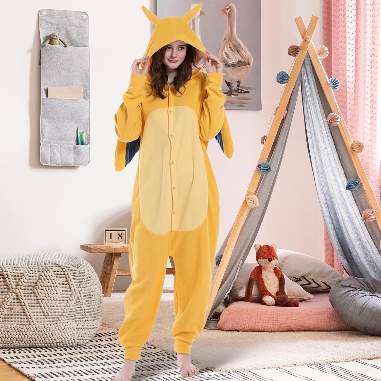 Pigmiss Unisex Dragon Animal Pajamas Adult Cute Jumpsuit Costume Onesie Sleepwear Halloween Cosplay