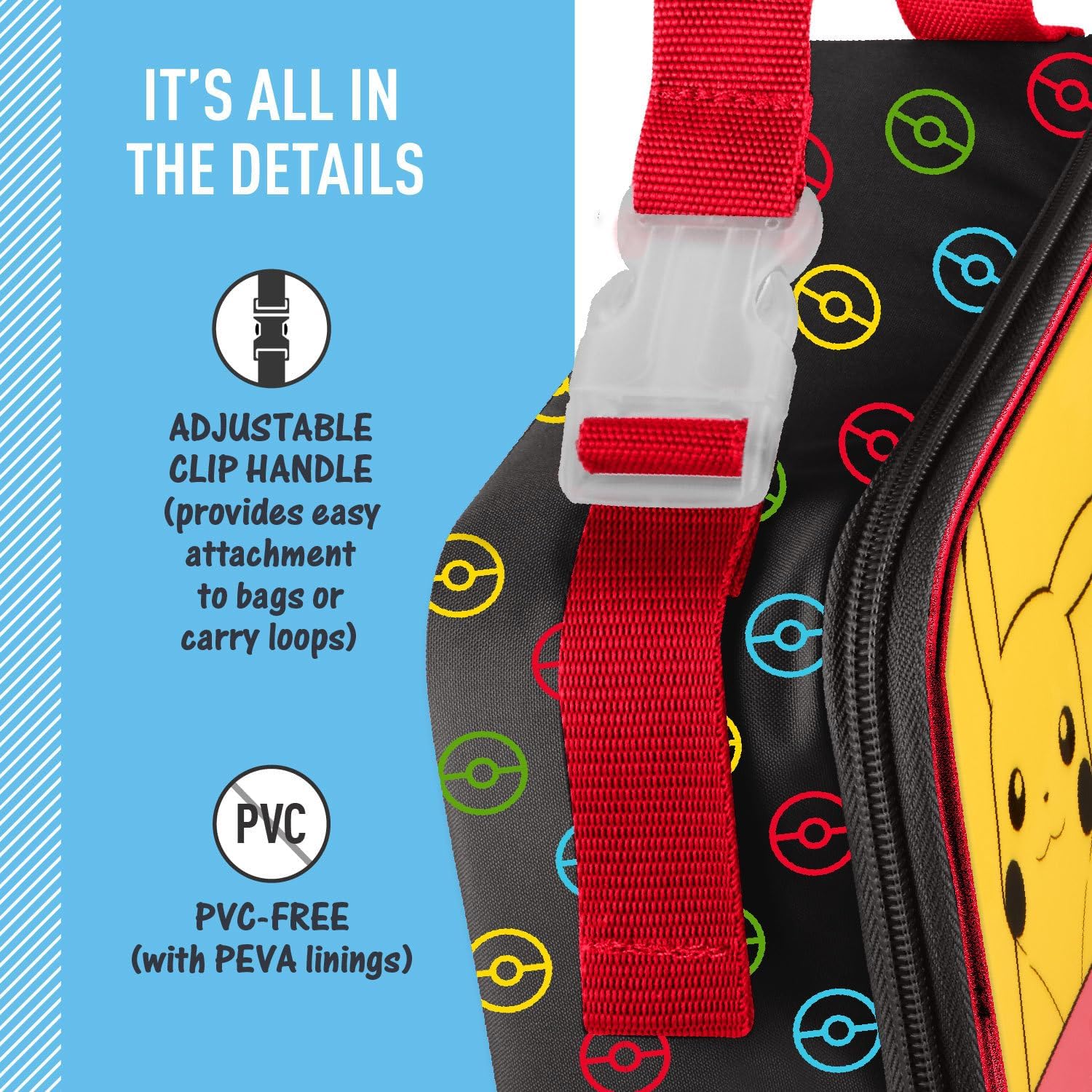 THERMOS Kids Soft Lunch Box, Pokemon