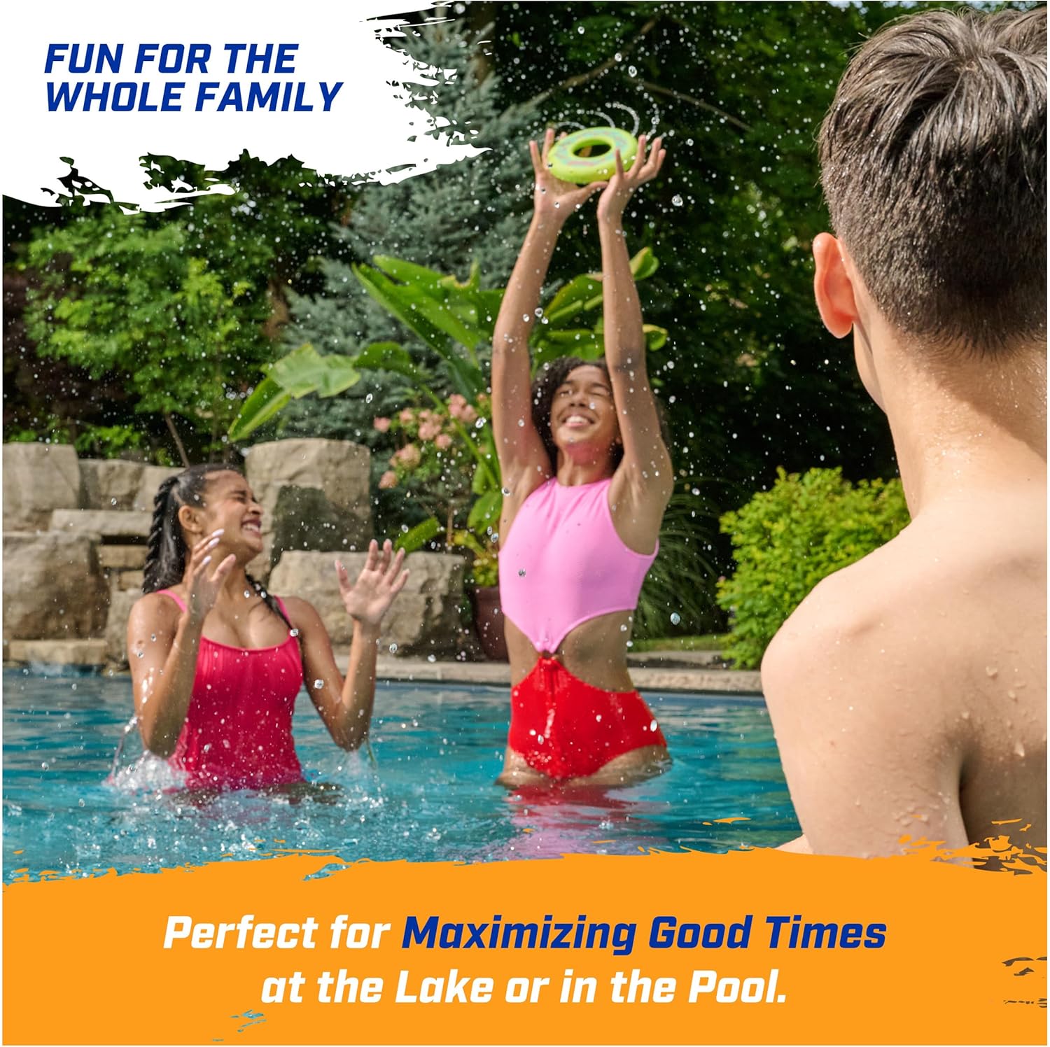 SwimWays Hydro Spiral, Pool Toys for Kids and Adults, Throwing Ring for Beach, Lake and Swimming Pool, Outdoor Toys for Kids Aged 5 & Up