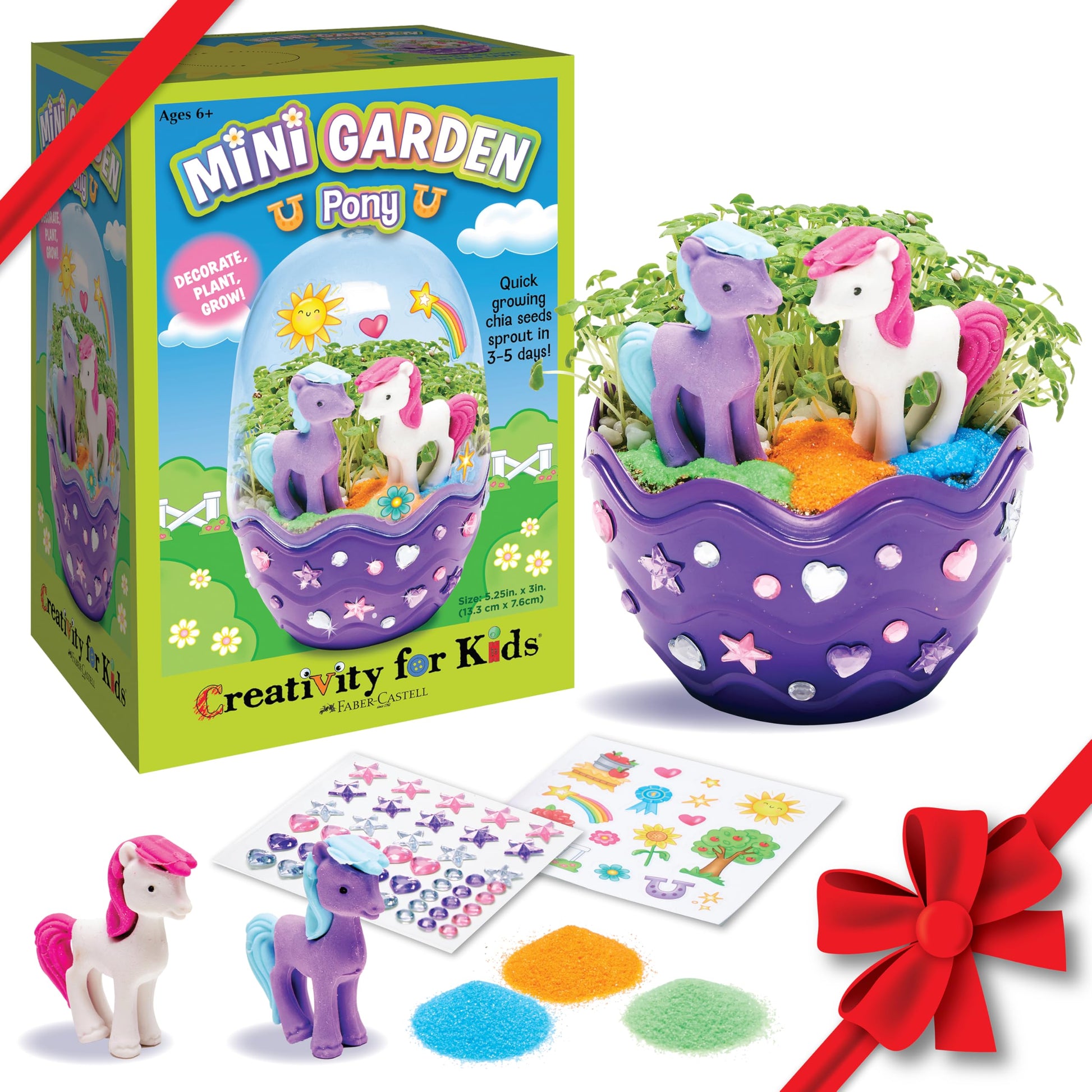 Creativity for Kids Mini Garden: Mermaid Terrarium Kit - Mermaid Gifts for Girls, Crafts and Toys, Holiday Stocking Stuffers for Kids (Ages 6+)