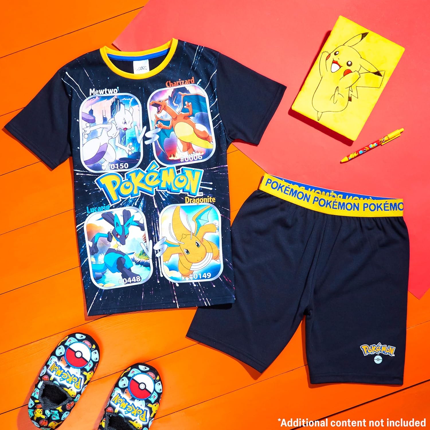 Pokemon Boys Pyjamas for Kids and Teenagers T-Shirt and Shorts Summer PJs Gifts for Boys
