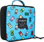 JINX Minecraft Bobble Mobs Insulated Kids School Lunch Box, Blue, 8.5"x 4"