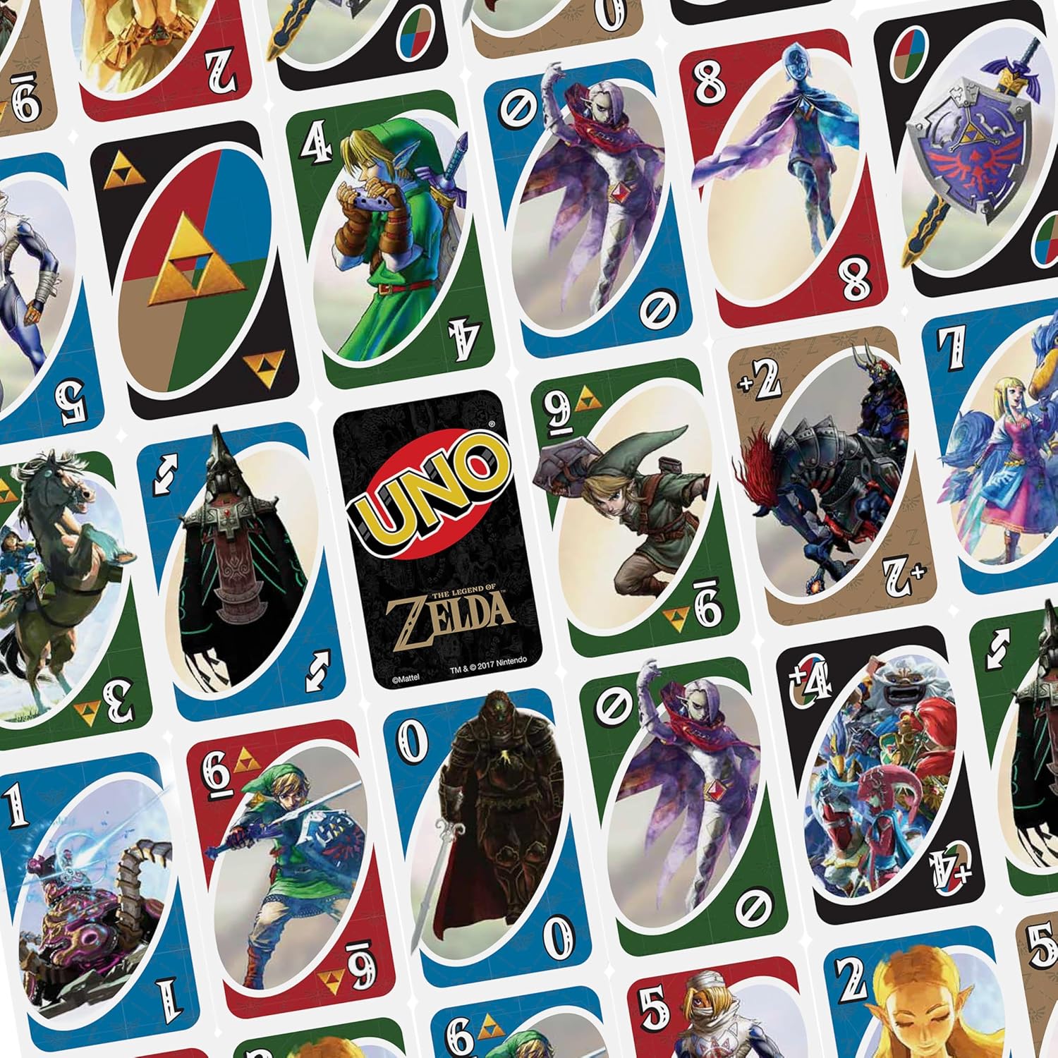 Mattel Games UNO The Legend of Zelda Card Game for Family Night with Themed Graphics & Special Rule