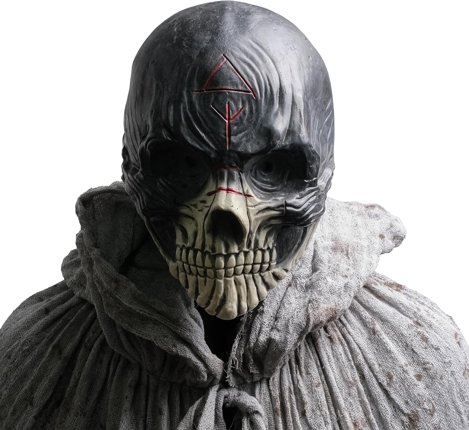 Skull Ghost Halloween Mask, skeleton mask Latex Mask Creepy Horror Props