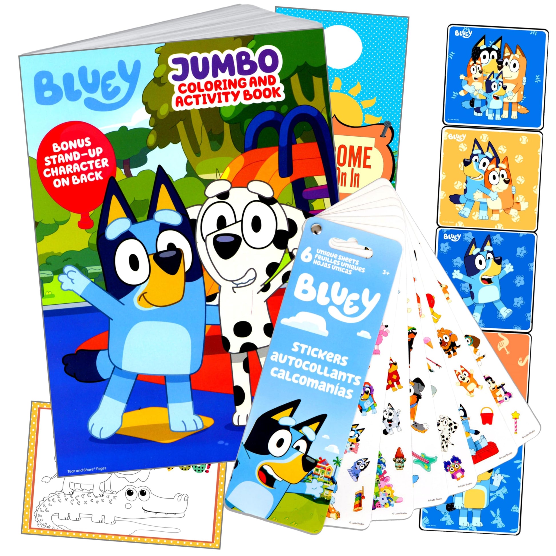 Bendon Pokemon Stickers Activity Set with Pokemon Coloring Book with Stickers, Reward Sticker Set, Craft Door Hanger