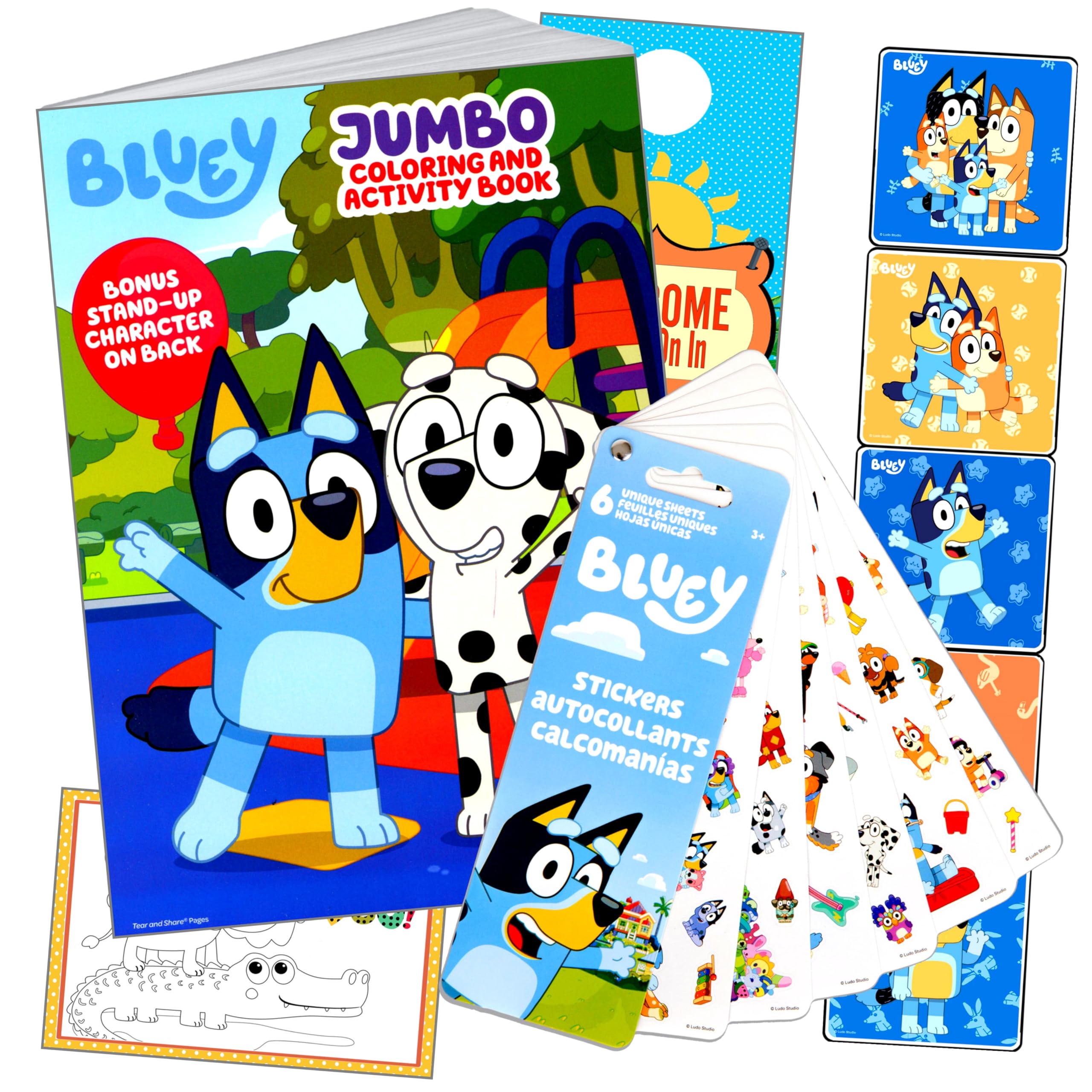 Bendon Pokemon Stickers Activity Set with Pokemon Coloring Book with Stickers, Reward Sticker Set, Craft Door Hanger