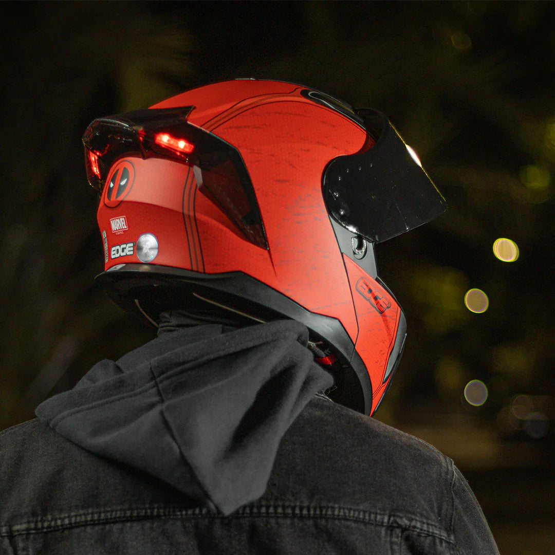 Casco · Marvel Edition · Dead Pool· Certificado DOT