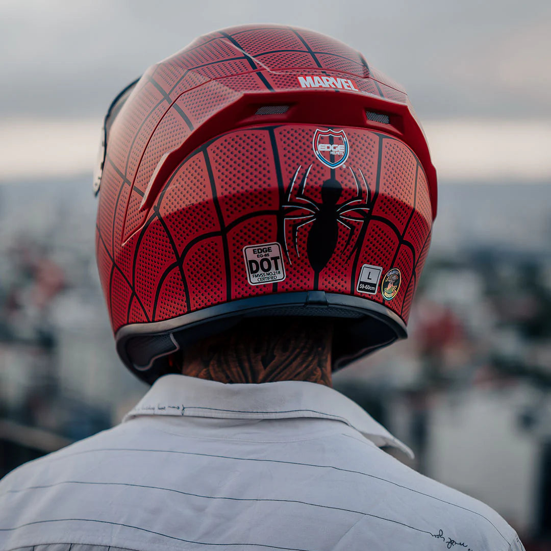 Casco · Marvel Edition · Spider-Man · Certificado DOT