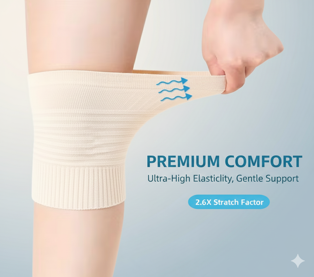 Calentadores de rodilla unisex con tecnología térmica ligera y transpirable.